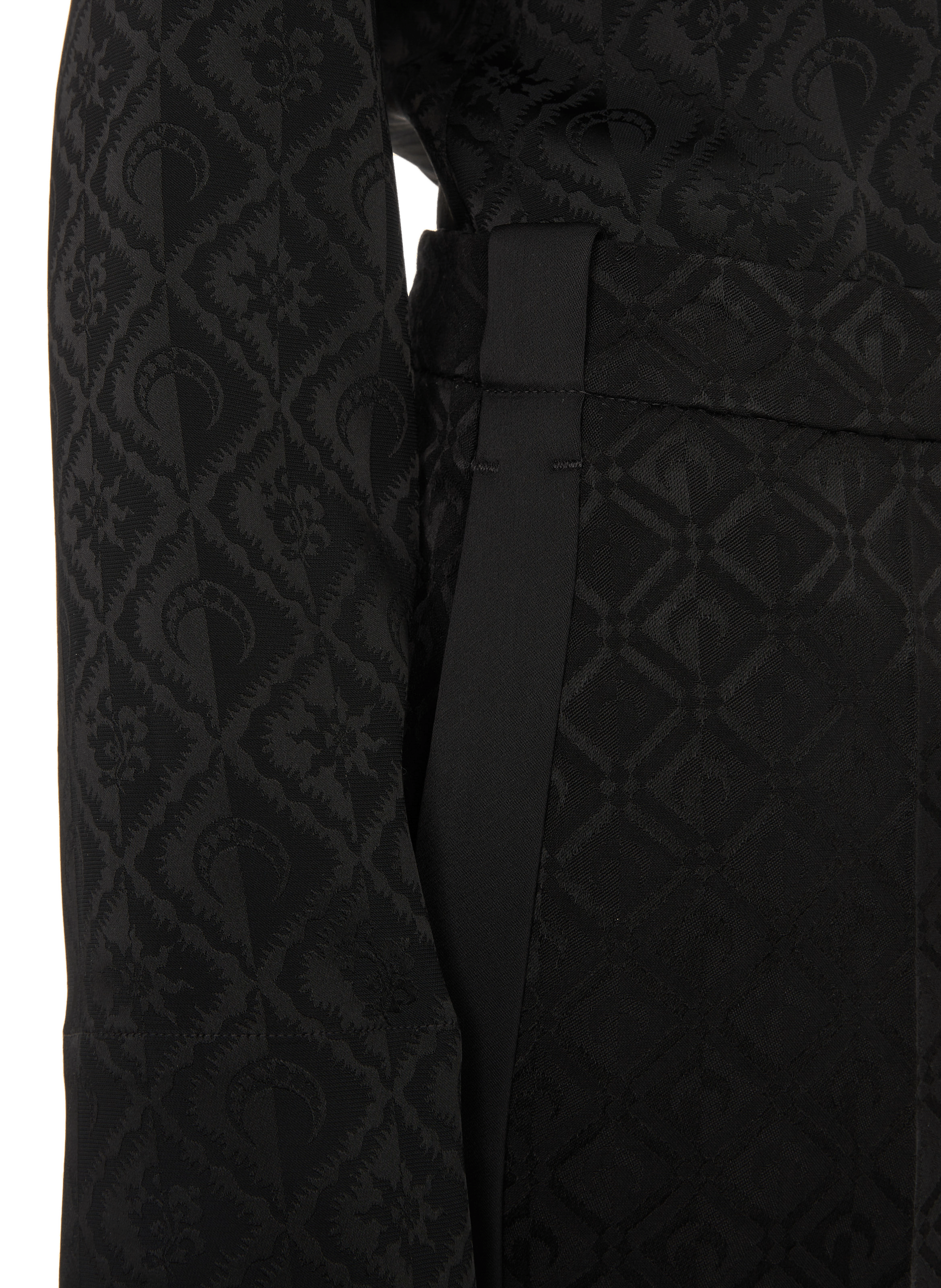 Pantalon droit à imprimé  MARINE SERRE Noir