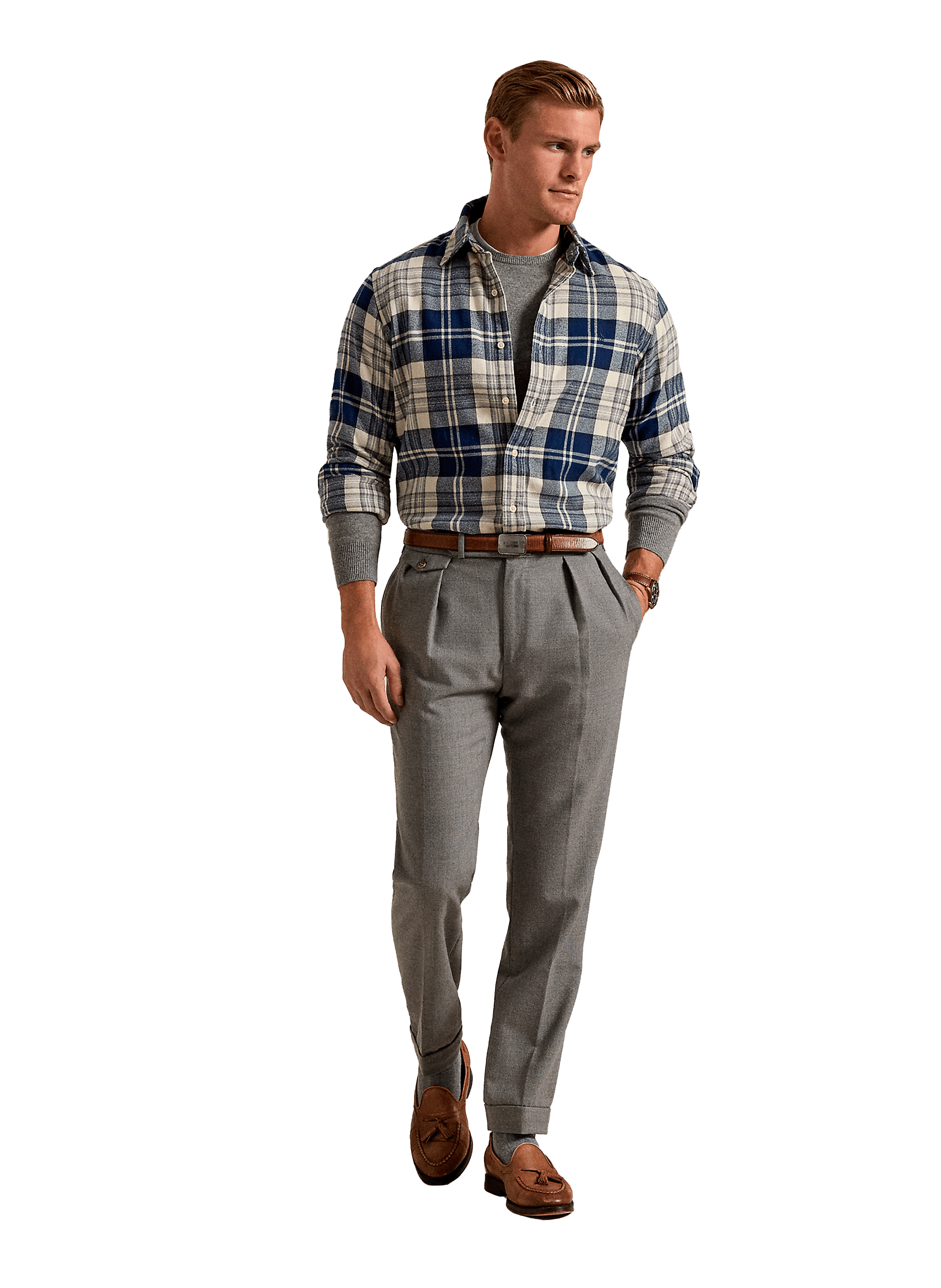 Chemise en coton POLO RALPH LAUREN Bleu