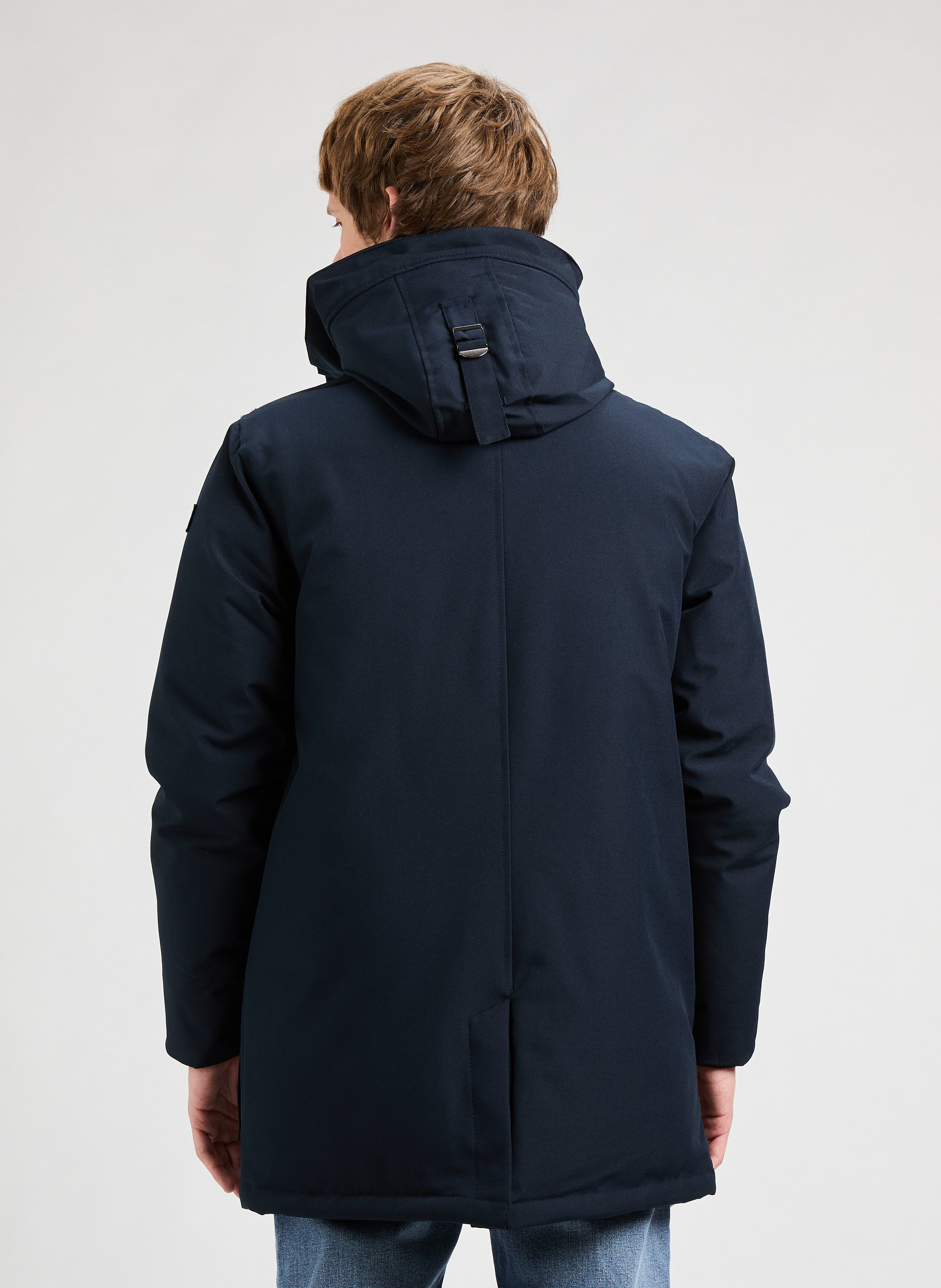 Halflange gewatteerde parka SCHOTT Blauw