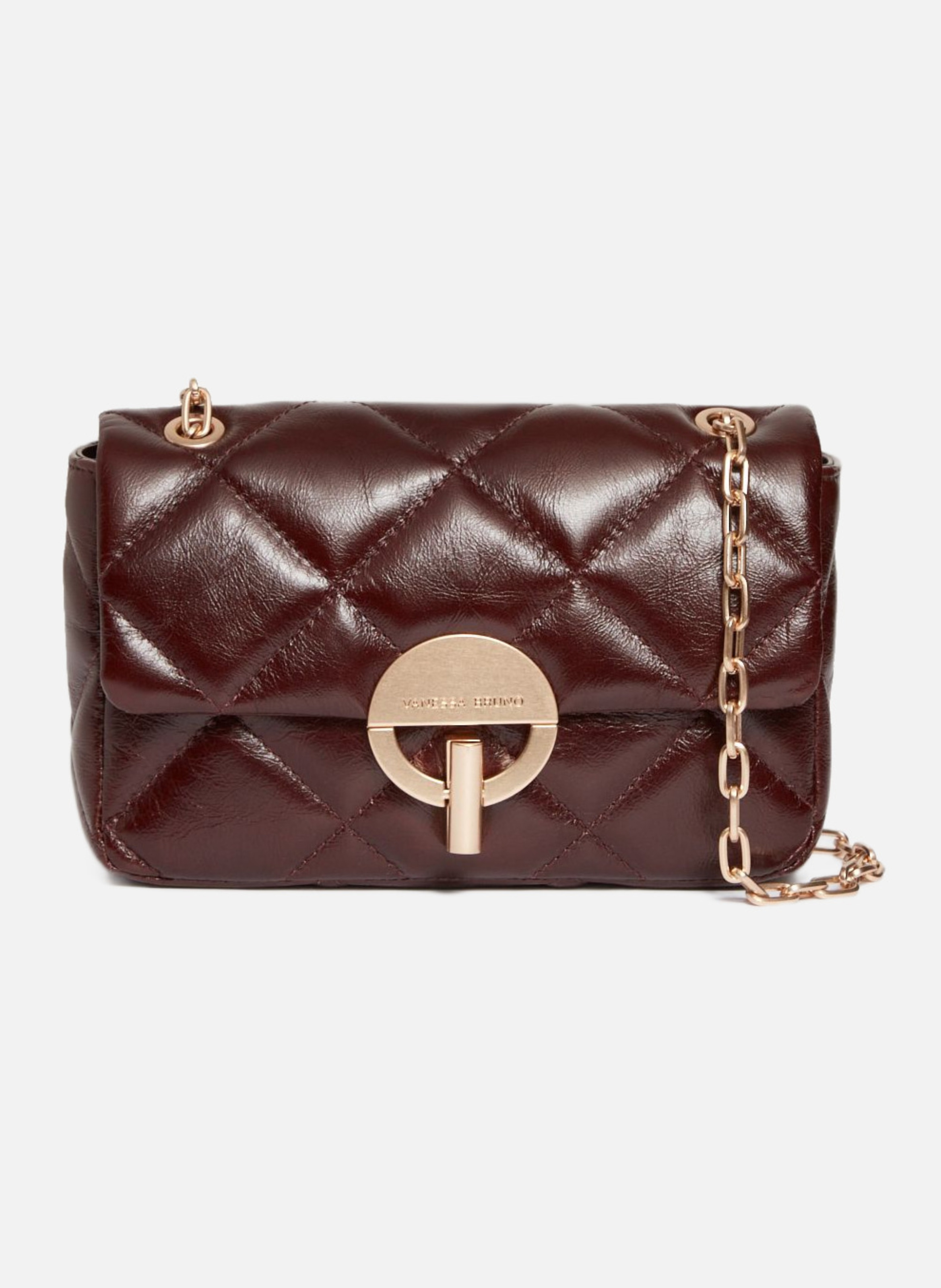 Moyen sac moon en cuir VANESSA BRUNO Marron