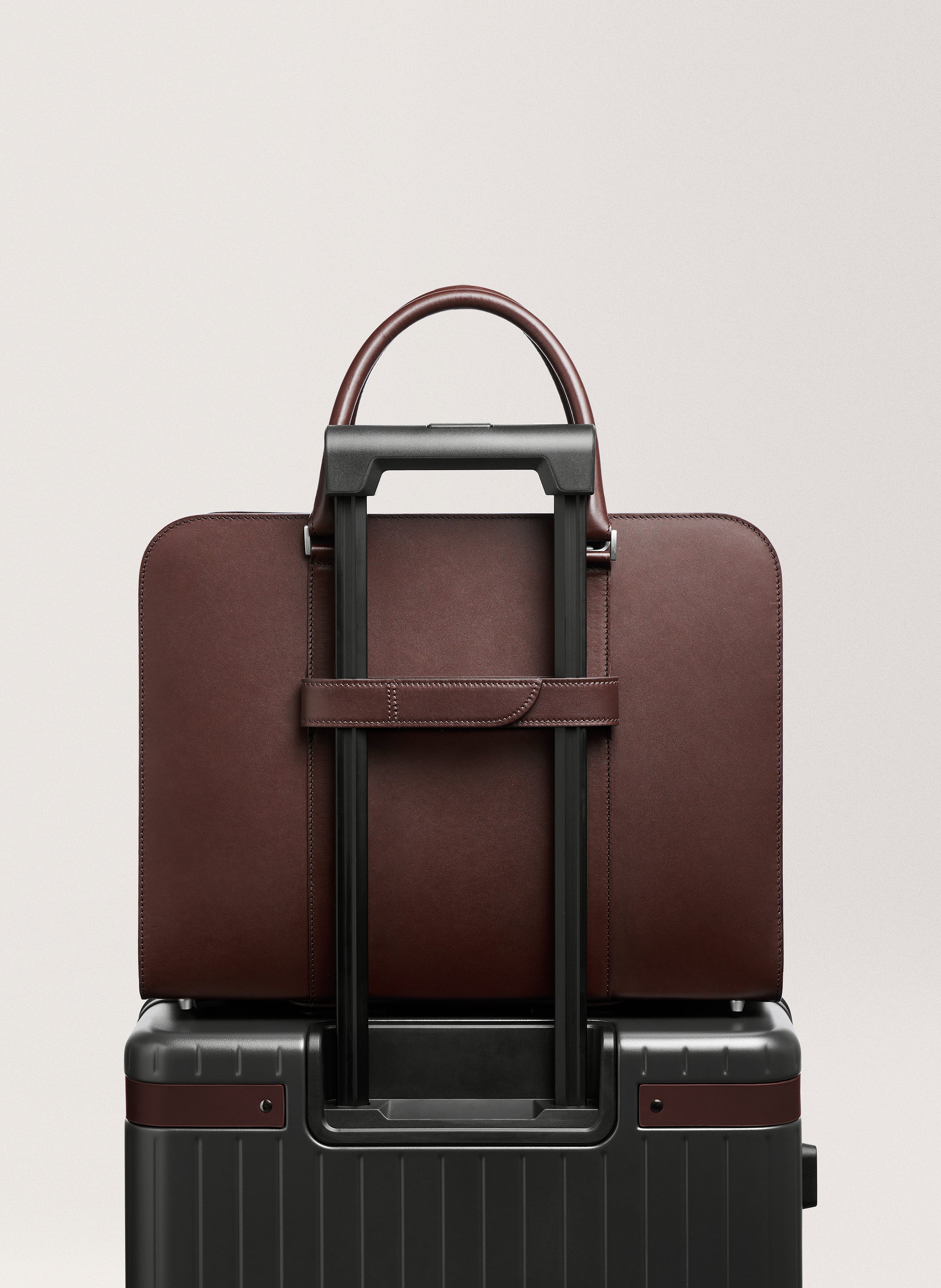 Attache 'Smart holder' en cuir vachetta CARL FRIEDRIK Marron