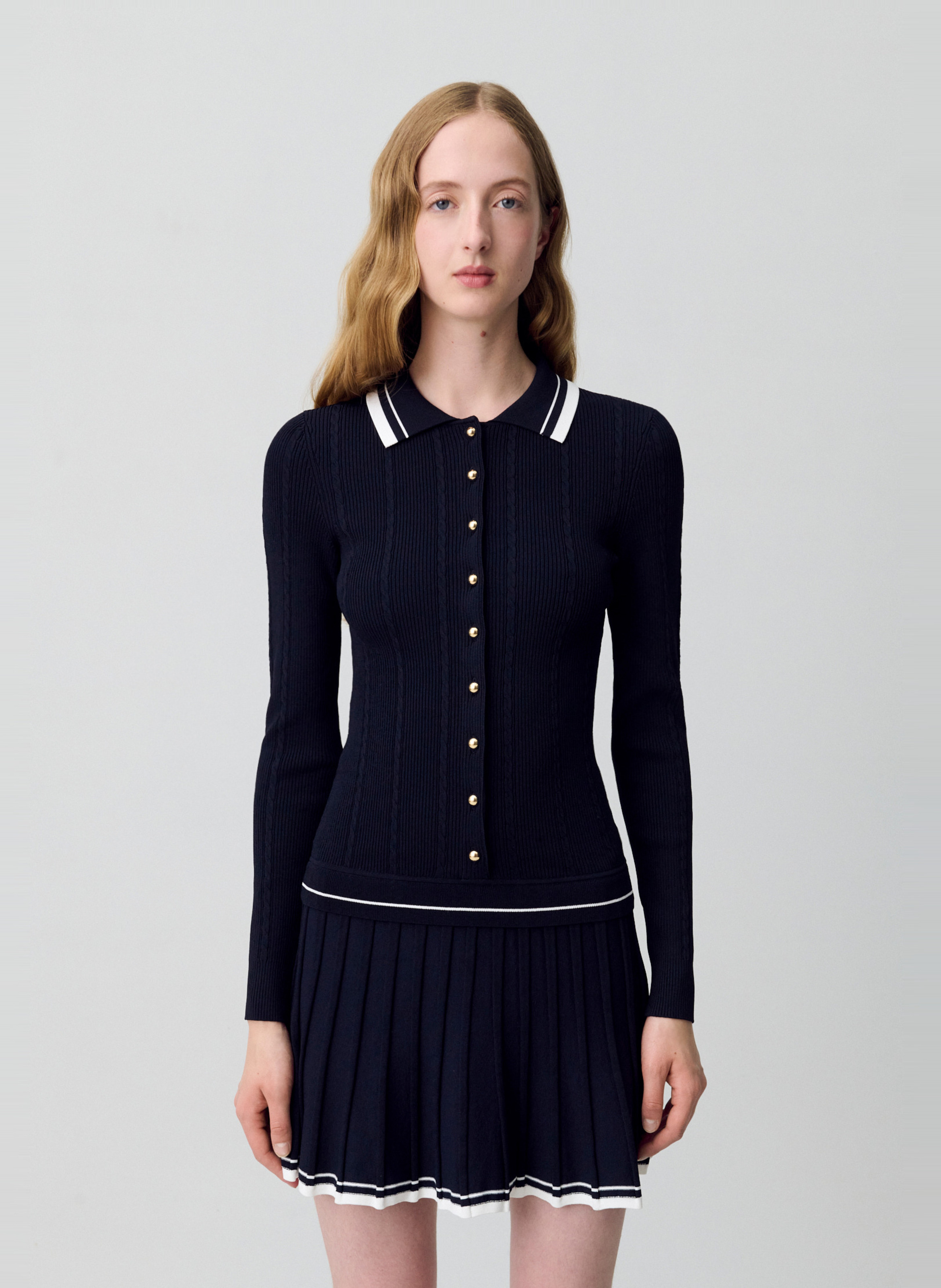Robe courte col classique marte CLAUDIE PIERLOT Bleu