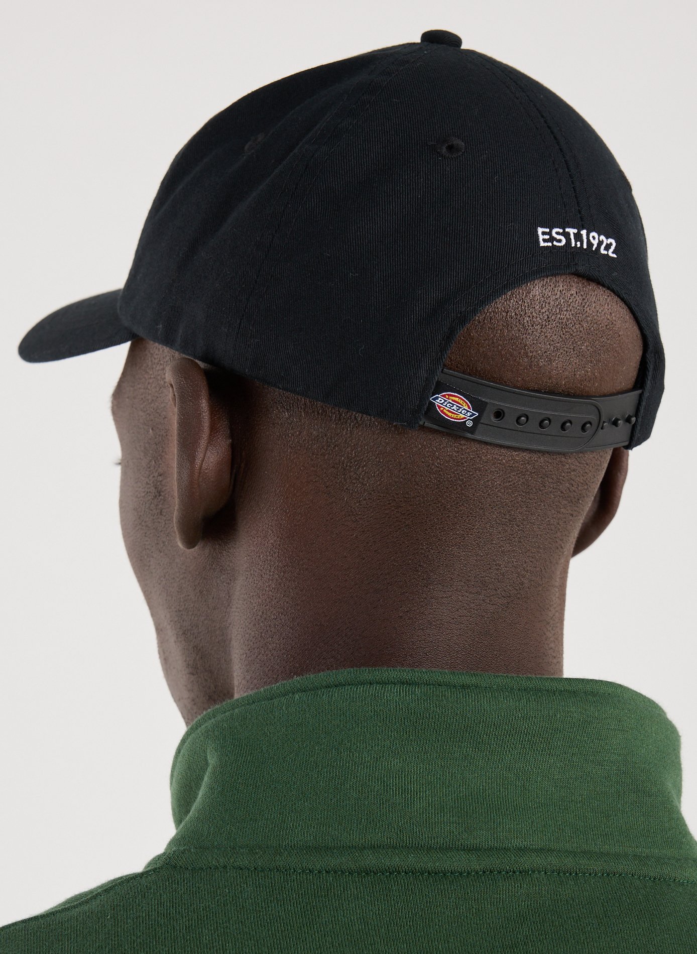 Cotton baseball cap with logo DICKIES Black
