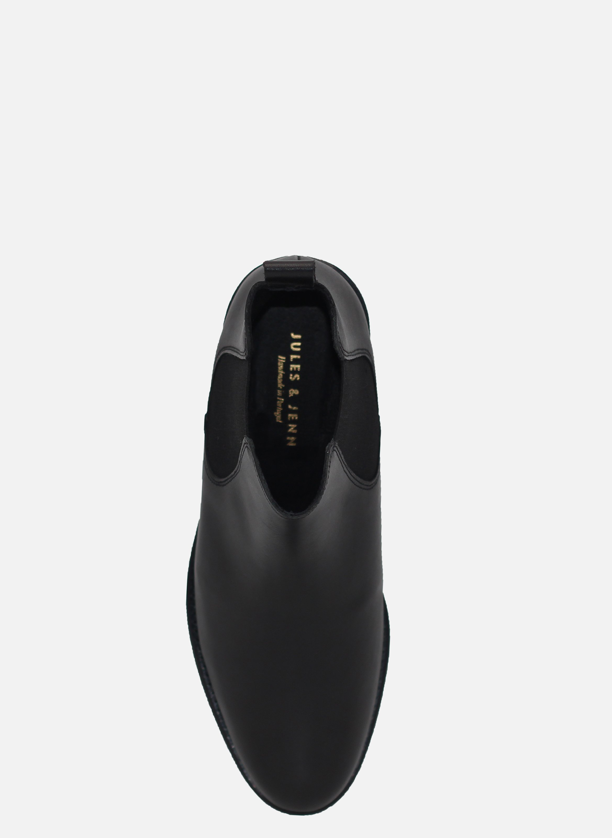 Bottines chelsea cuir lisse JULES & JENN Noir