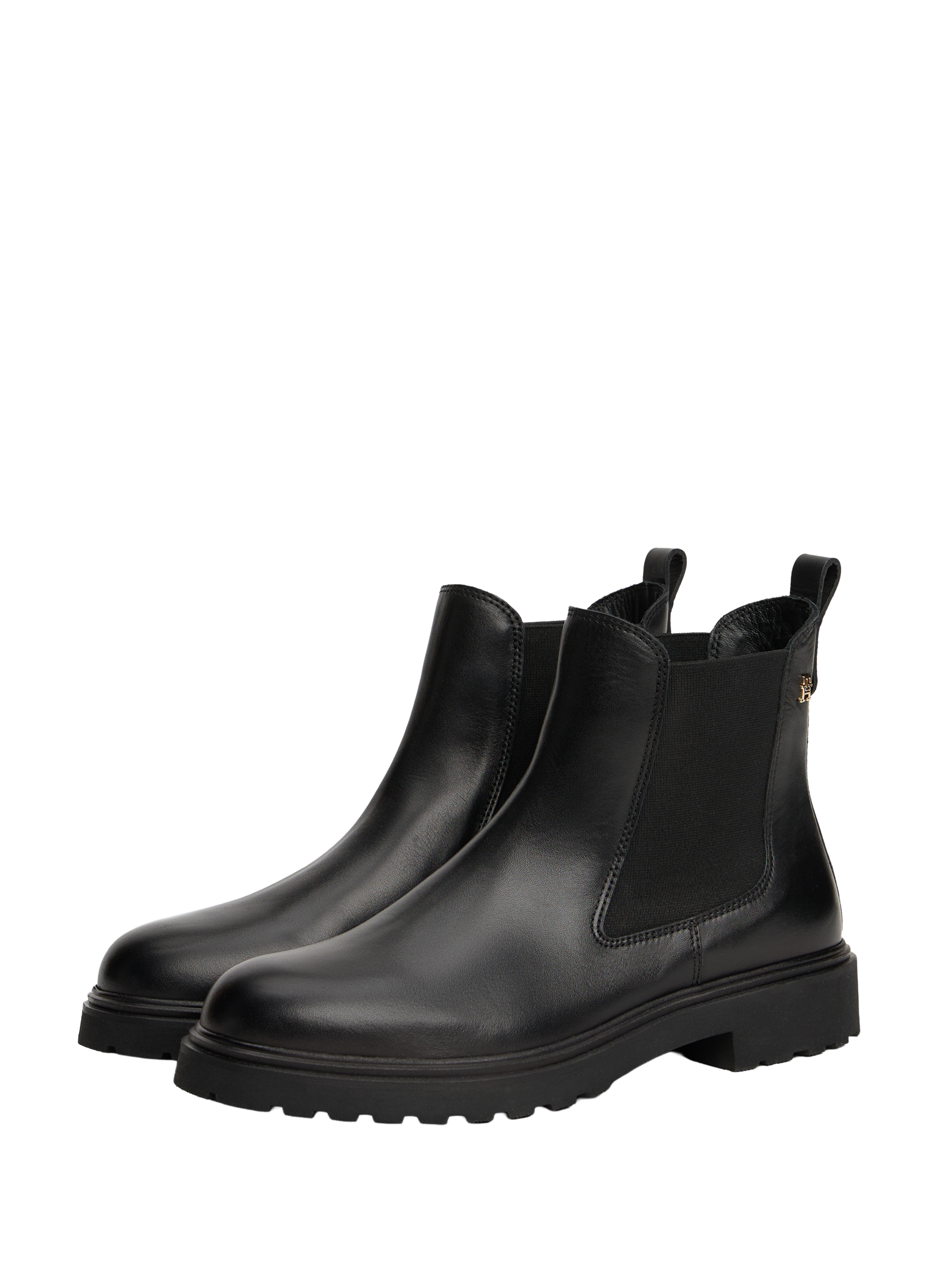 Bottines Chelsea en cuir TOMMY HILFIGER Noir