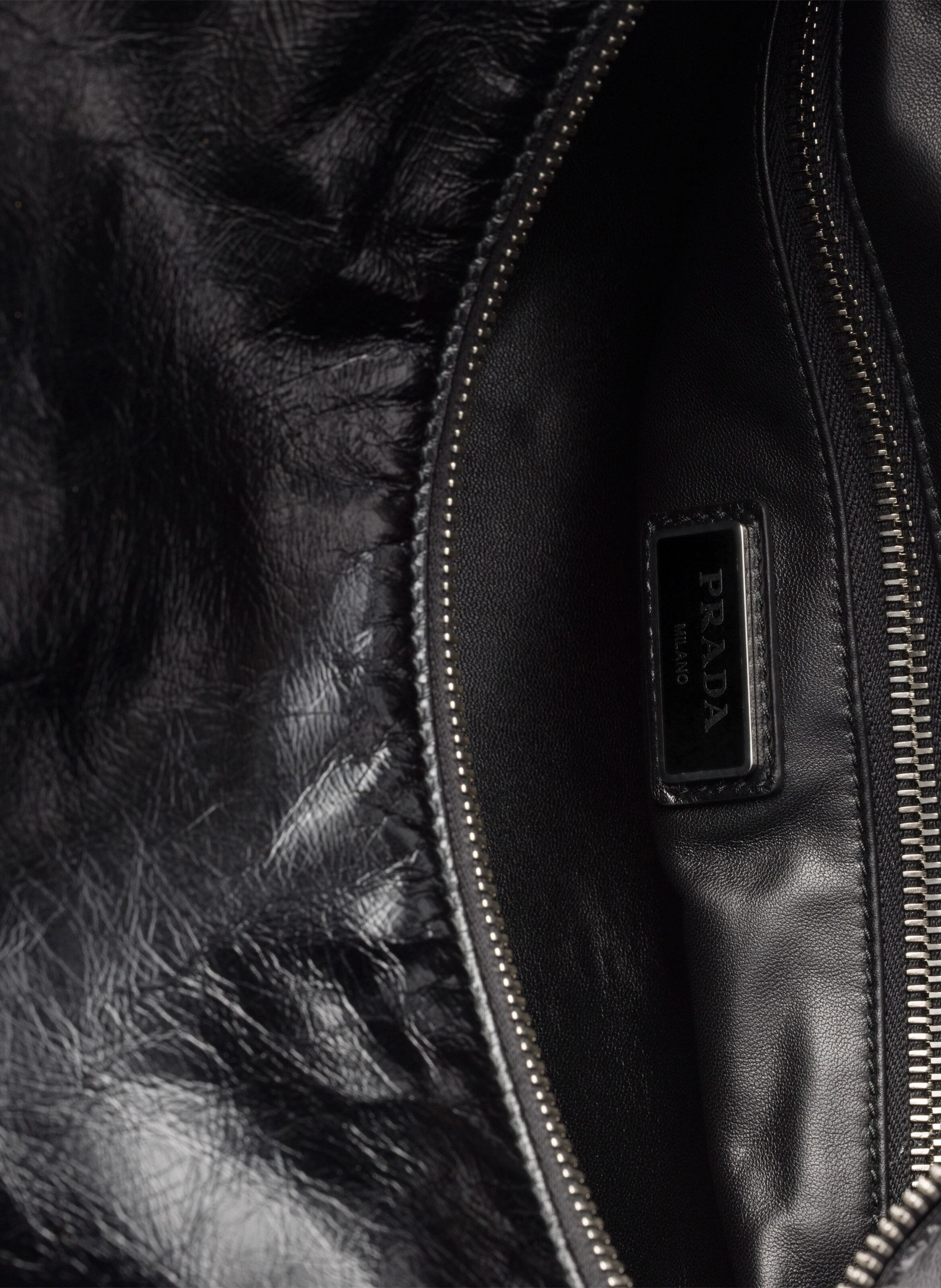 Sac à bandoulière en cuir Noir