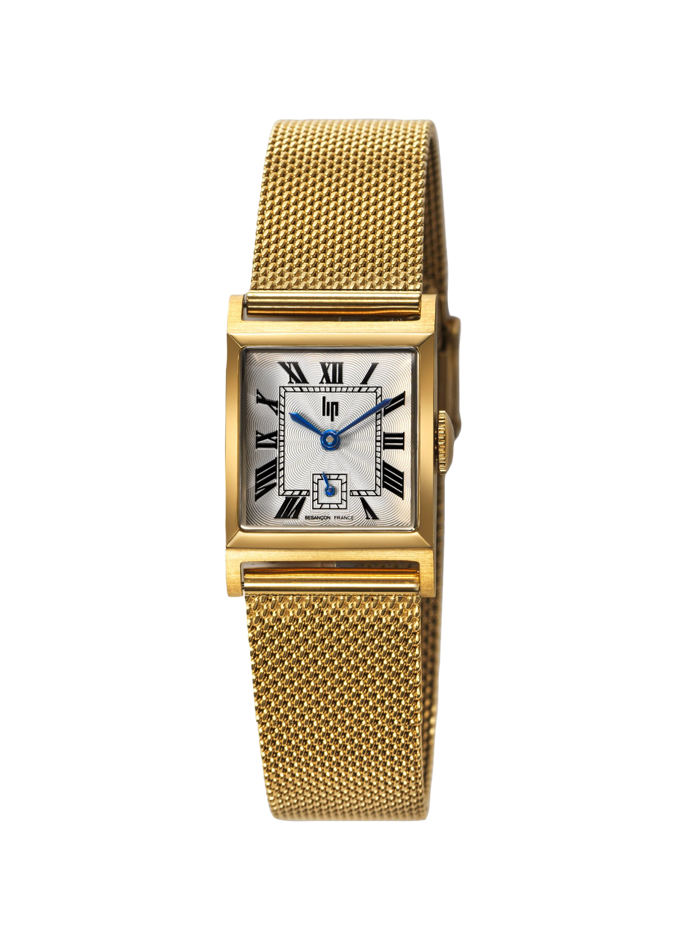 Montre quartz carrée en acier LIP Argent