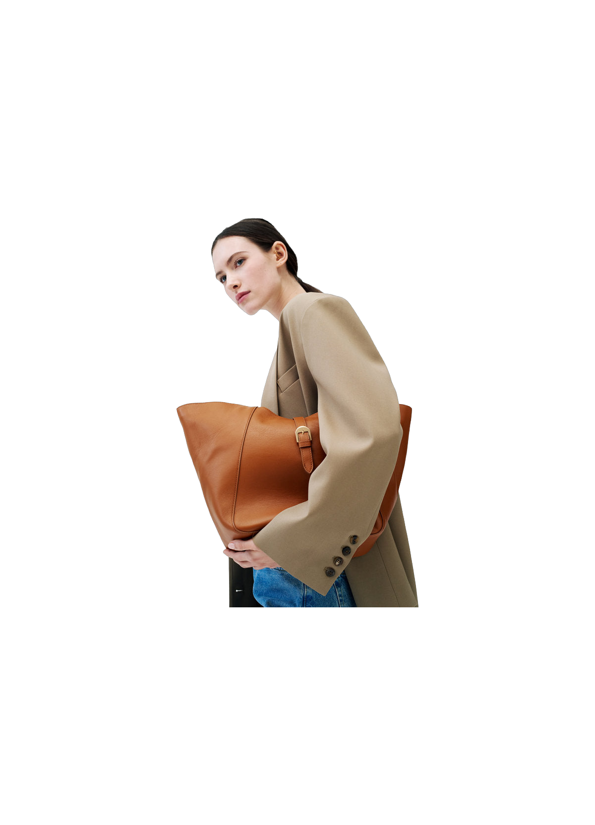 L'envolée | sac porté épaule gm POURCHET Doré