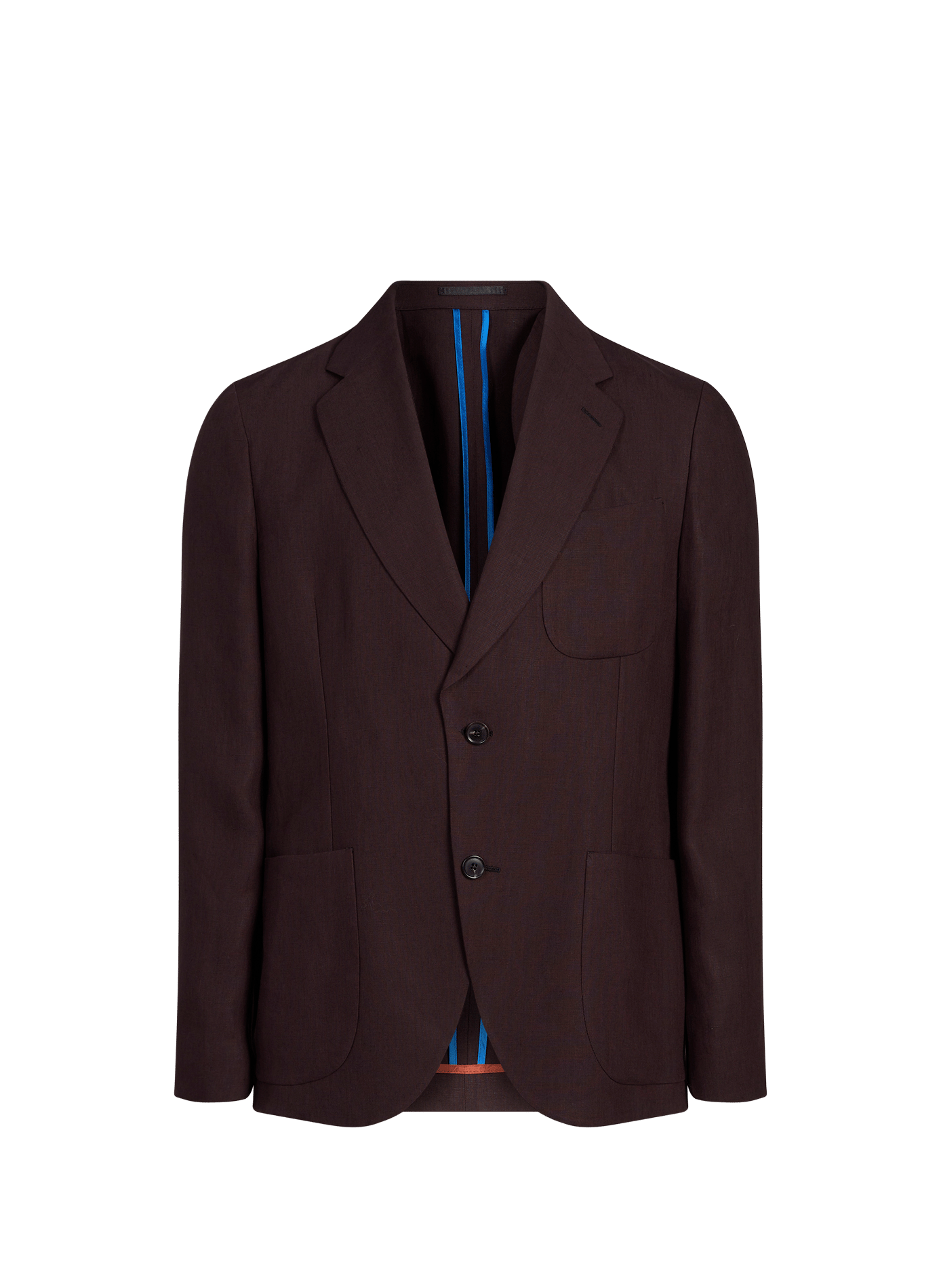 Straight linen suit jacket PAUL SMITH Purple