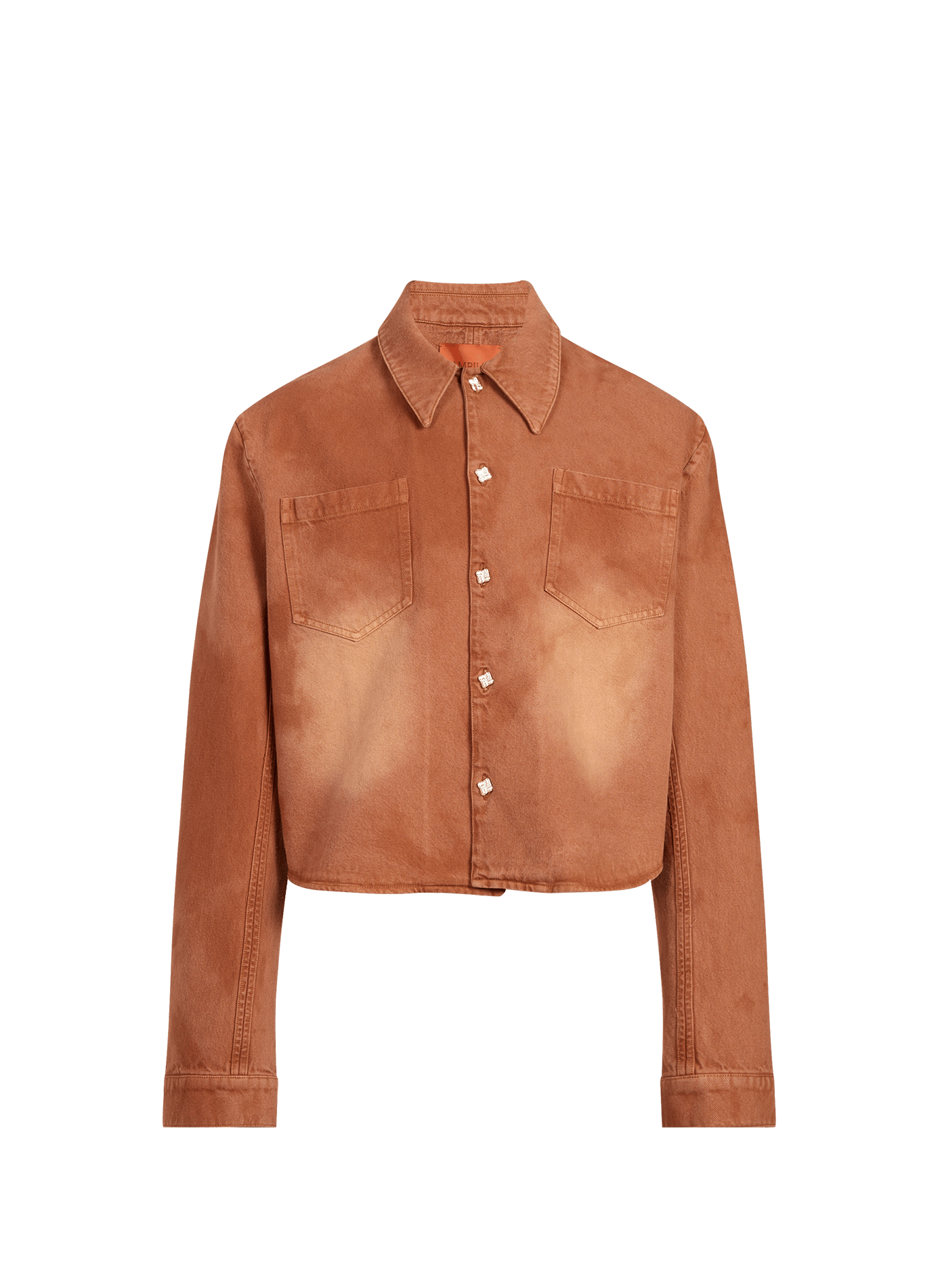 Ruedo Short Washed Cotton Overshirt CAMPILLO Brown