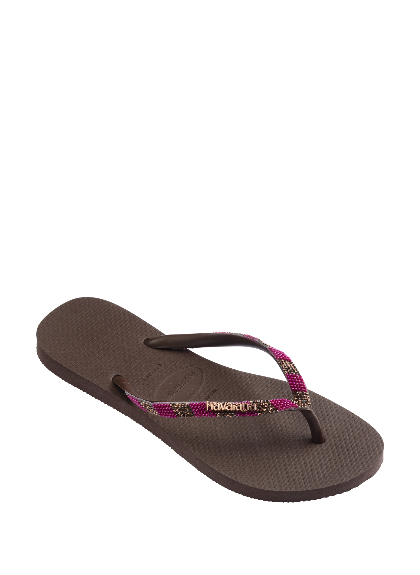 Tongs Slim Glow HAVAIANAS Marron