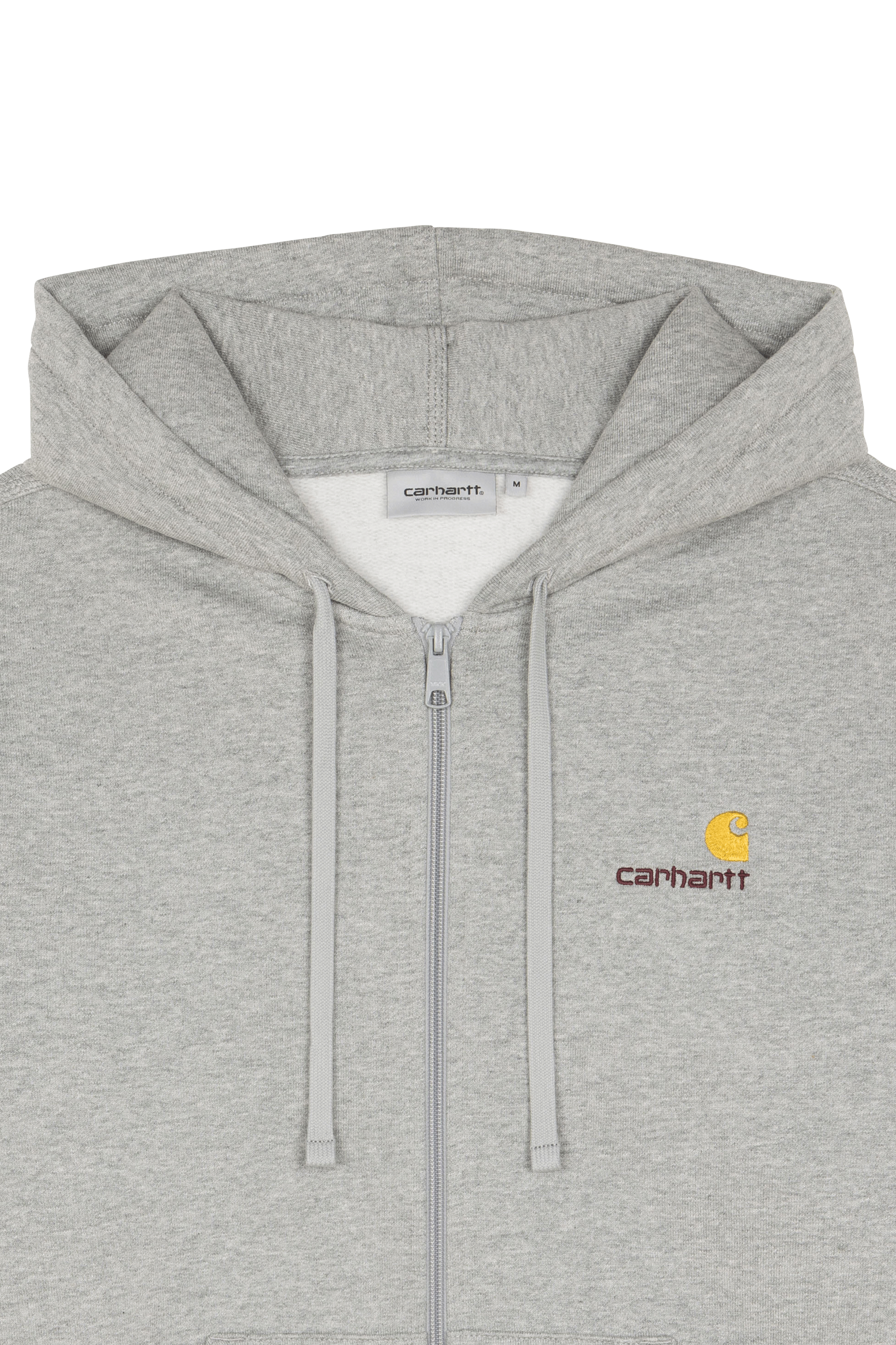 Sweatshirt zippé hooded american script CARHARTT WIP Gris