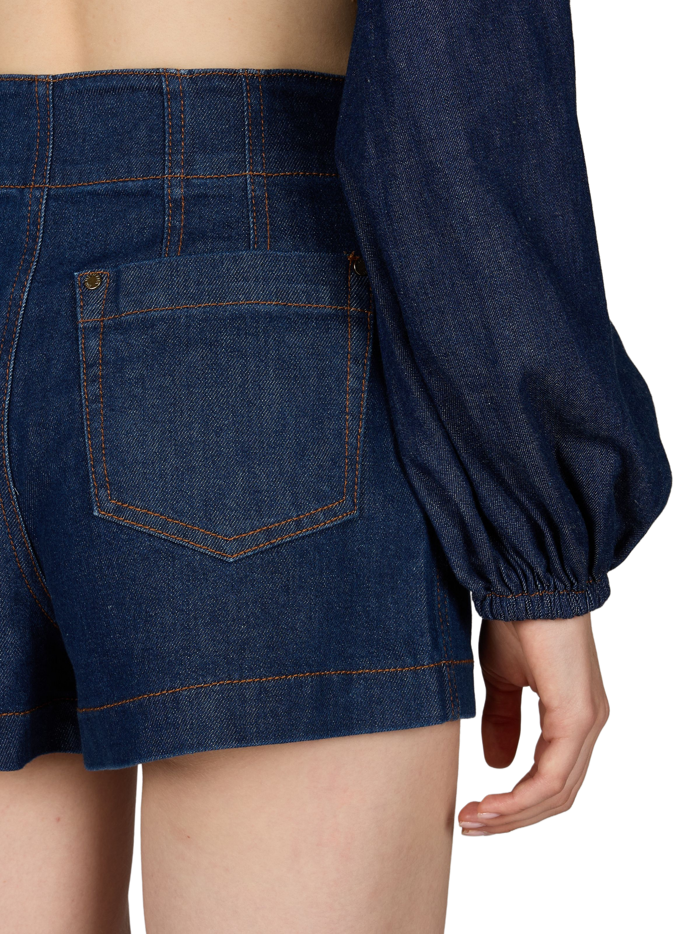 Short en denim ZIMMERMANN Bleu