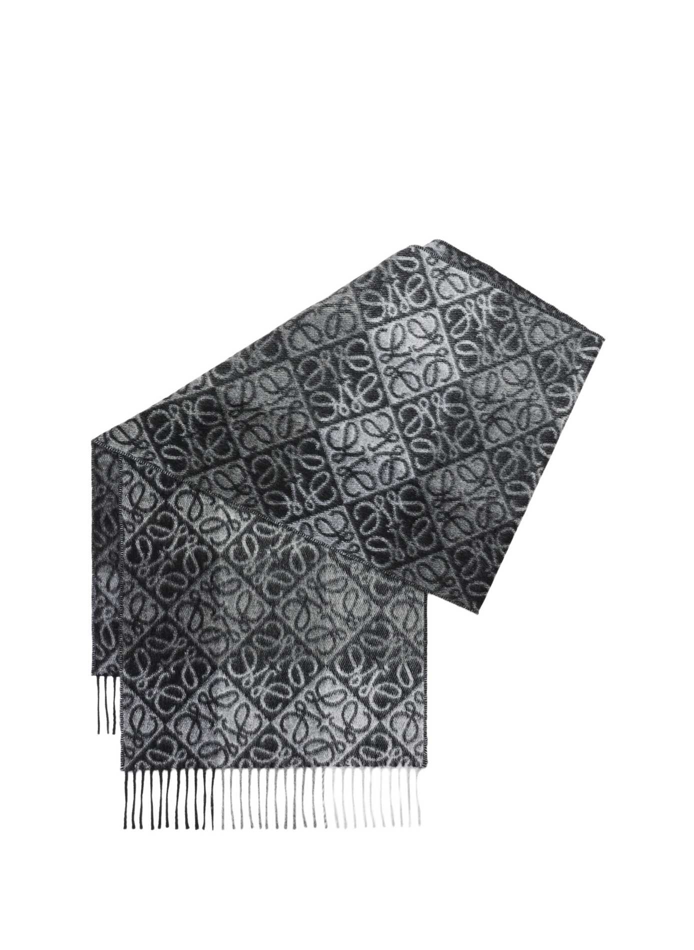 Anagram wool and cashmere scarf ANAGRAM Black/white