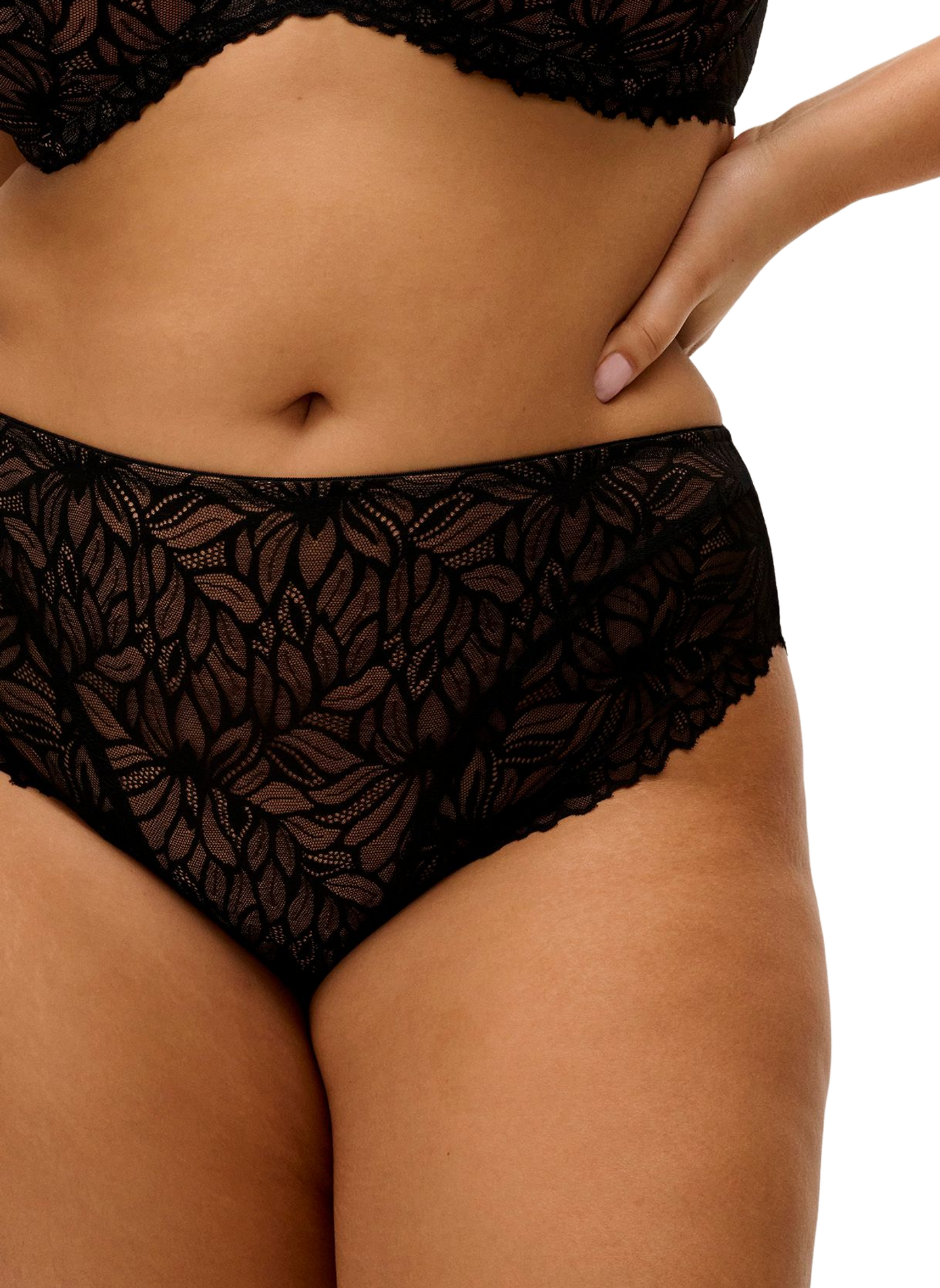 Lace thong FREYA Black