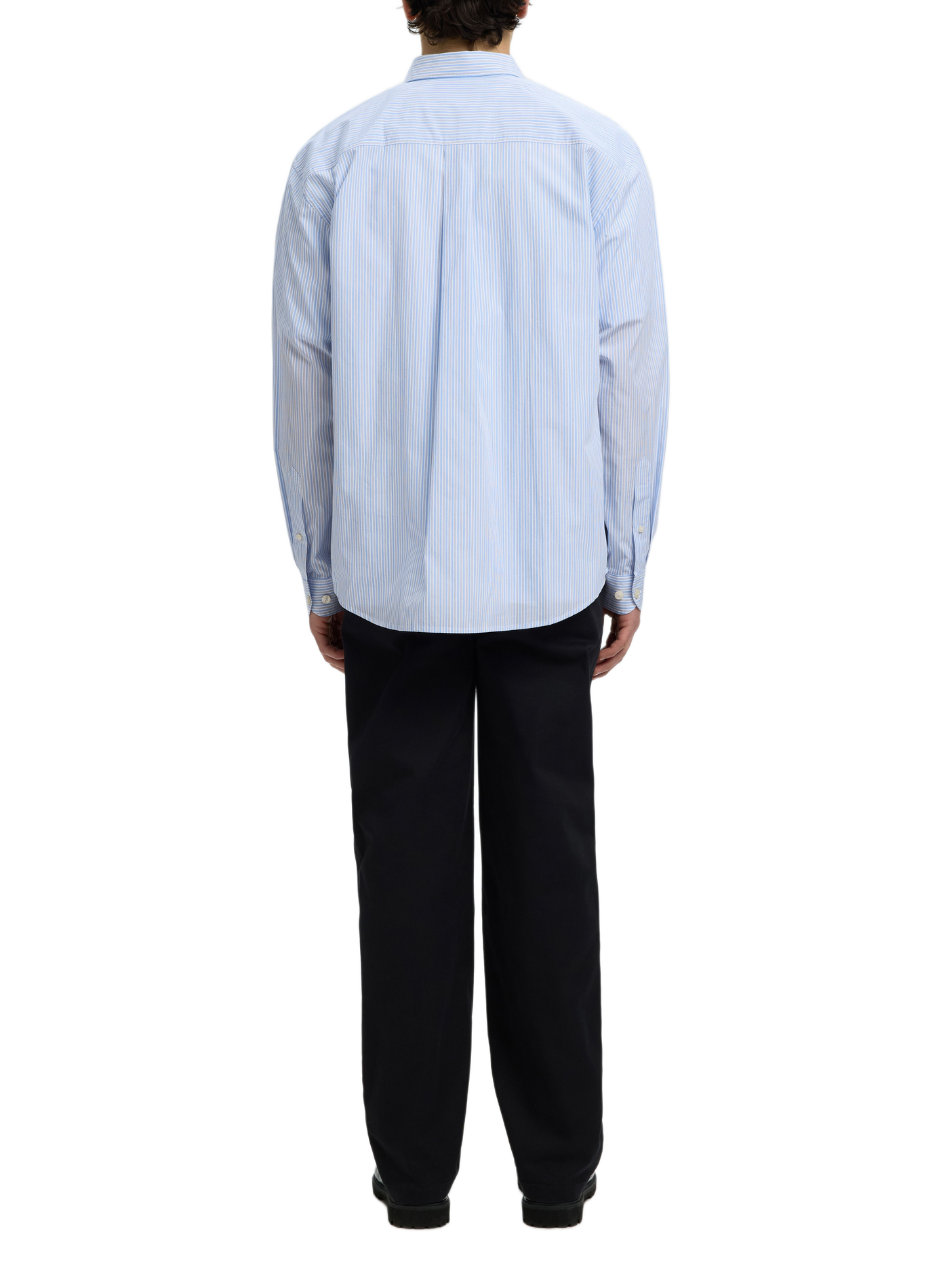 Chemise col classique en coton SELECTED Bleu