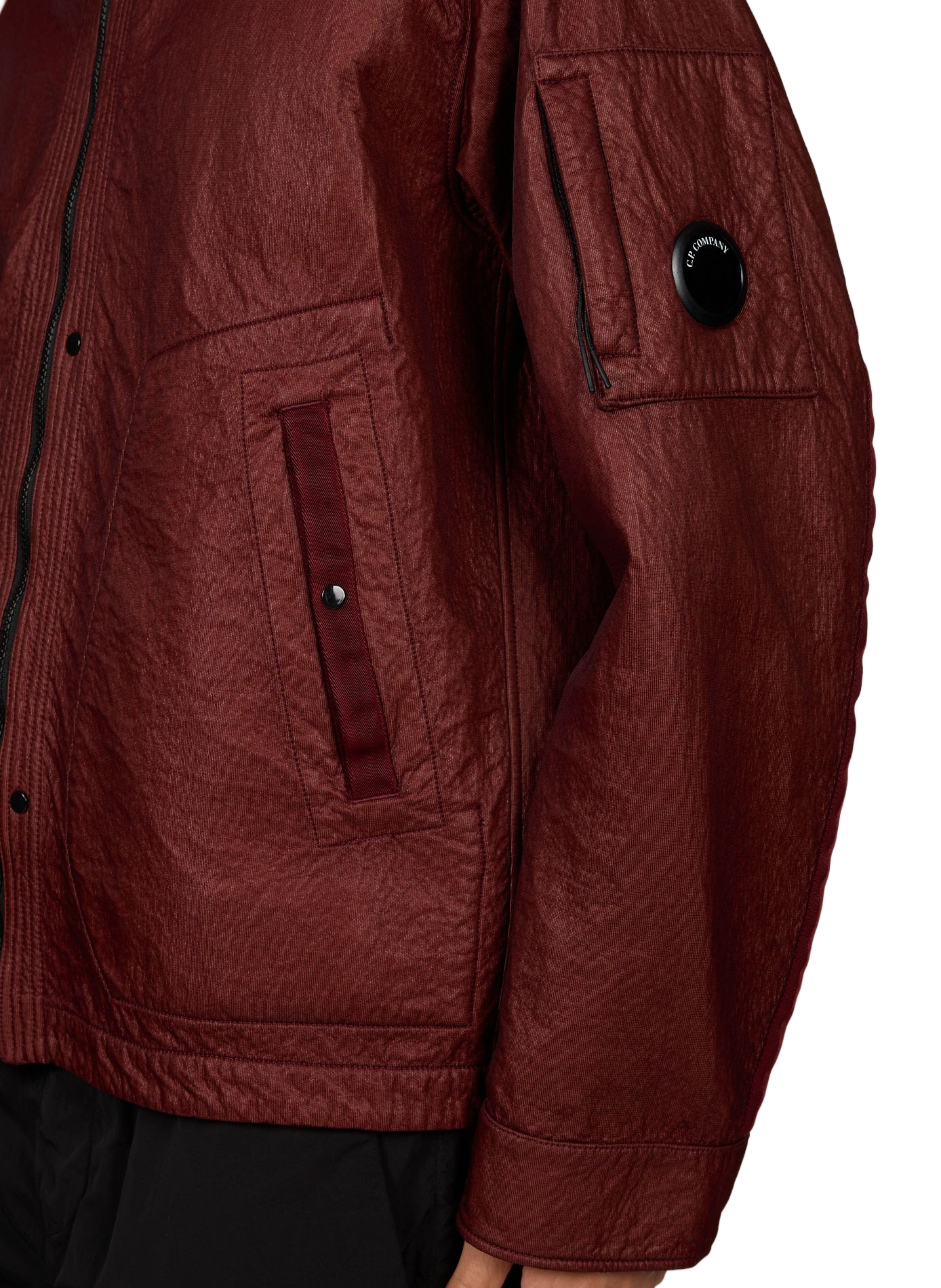 Blouson à capuche réversible CP COMPANY Rouge