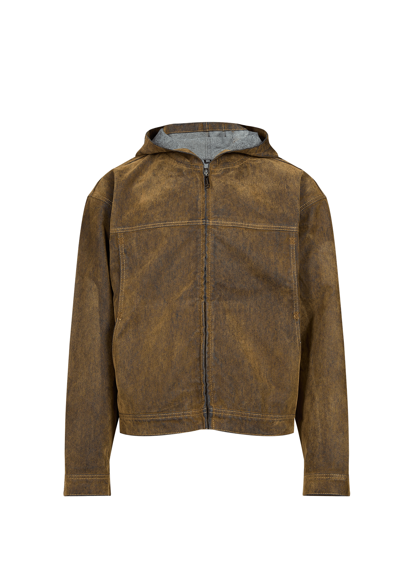 Weite Jeansjacke aus Baumwollmischung DAILY PAPER Braun