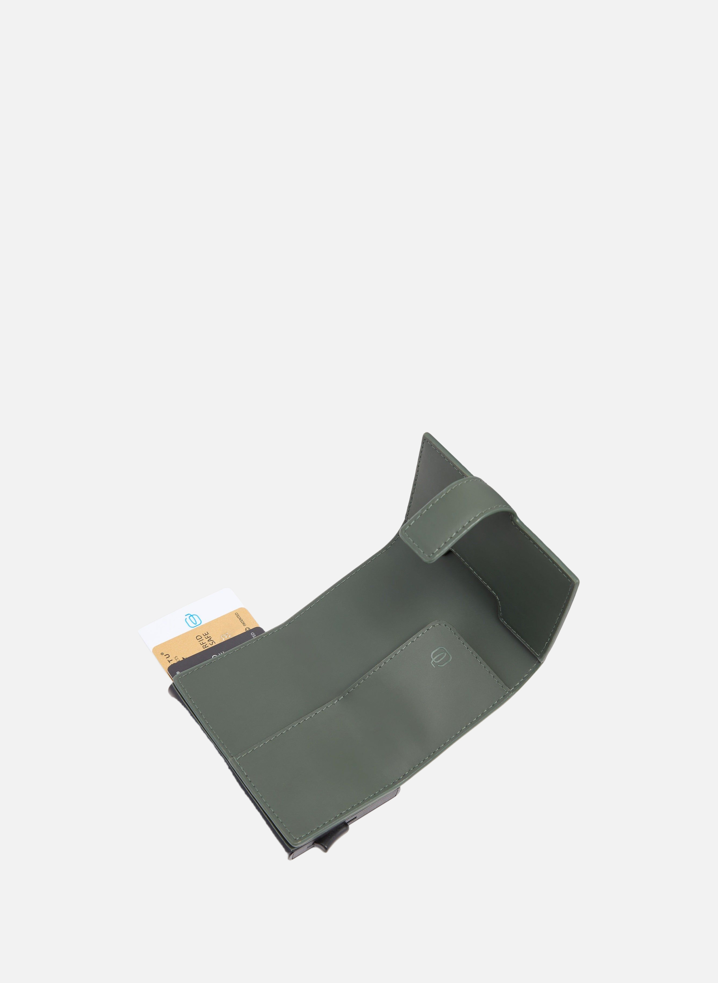 Porte-cartes pop-up automatique PIQUADRO Vert