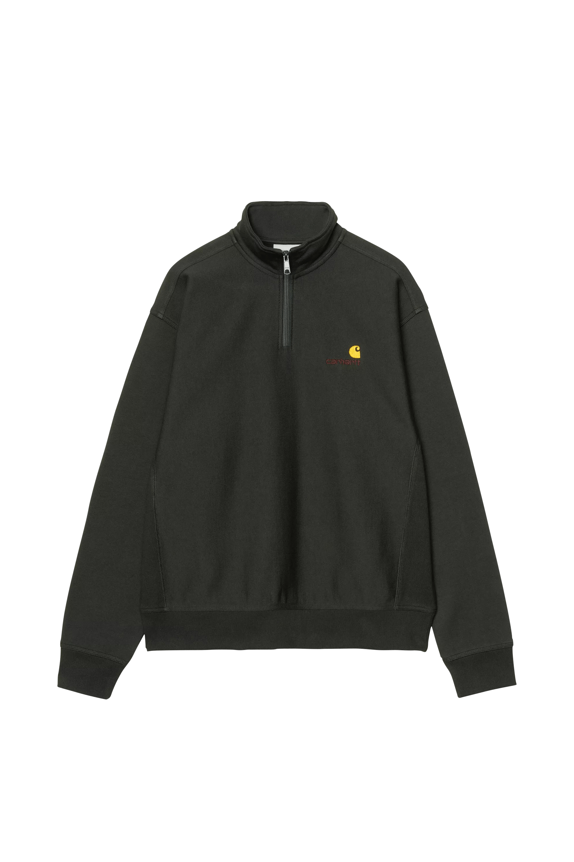 Sweat zippé half zip american script CARHARTT WIP Vert