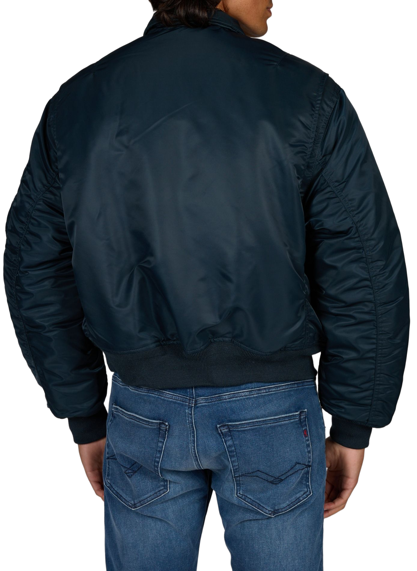 Bomber CWU 90's uni à logo SCHOTT Bleu