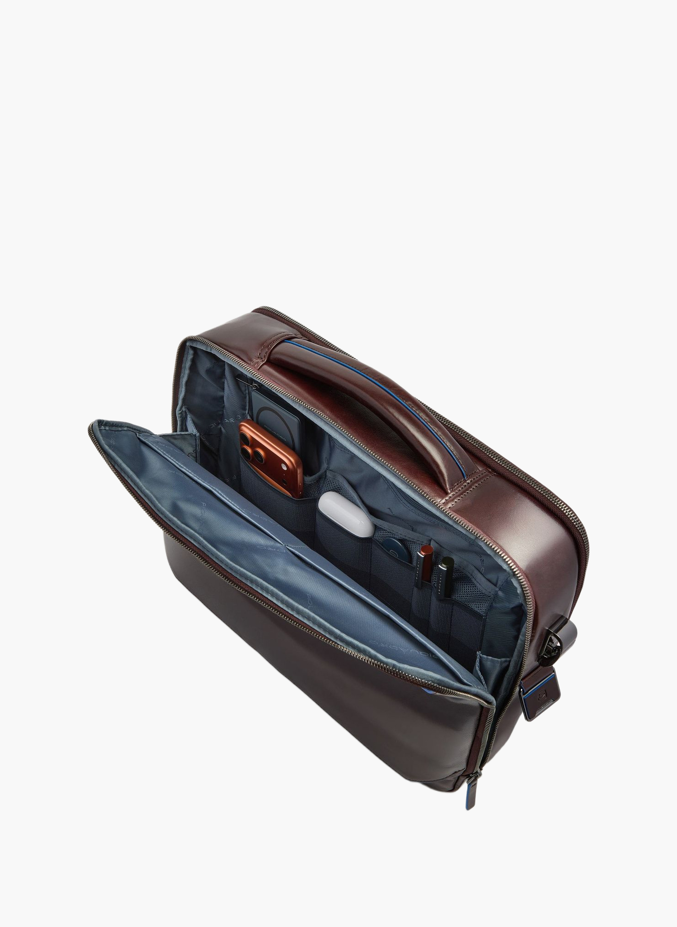 Sac à ordinateur 15,6" personnalisable PIQUADRO Marron