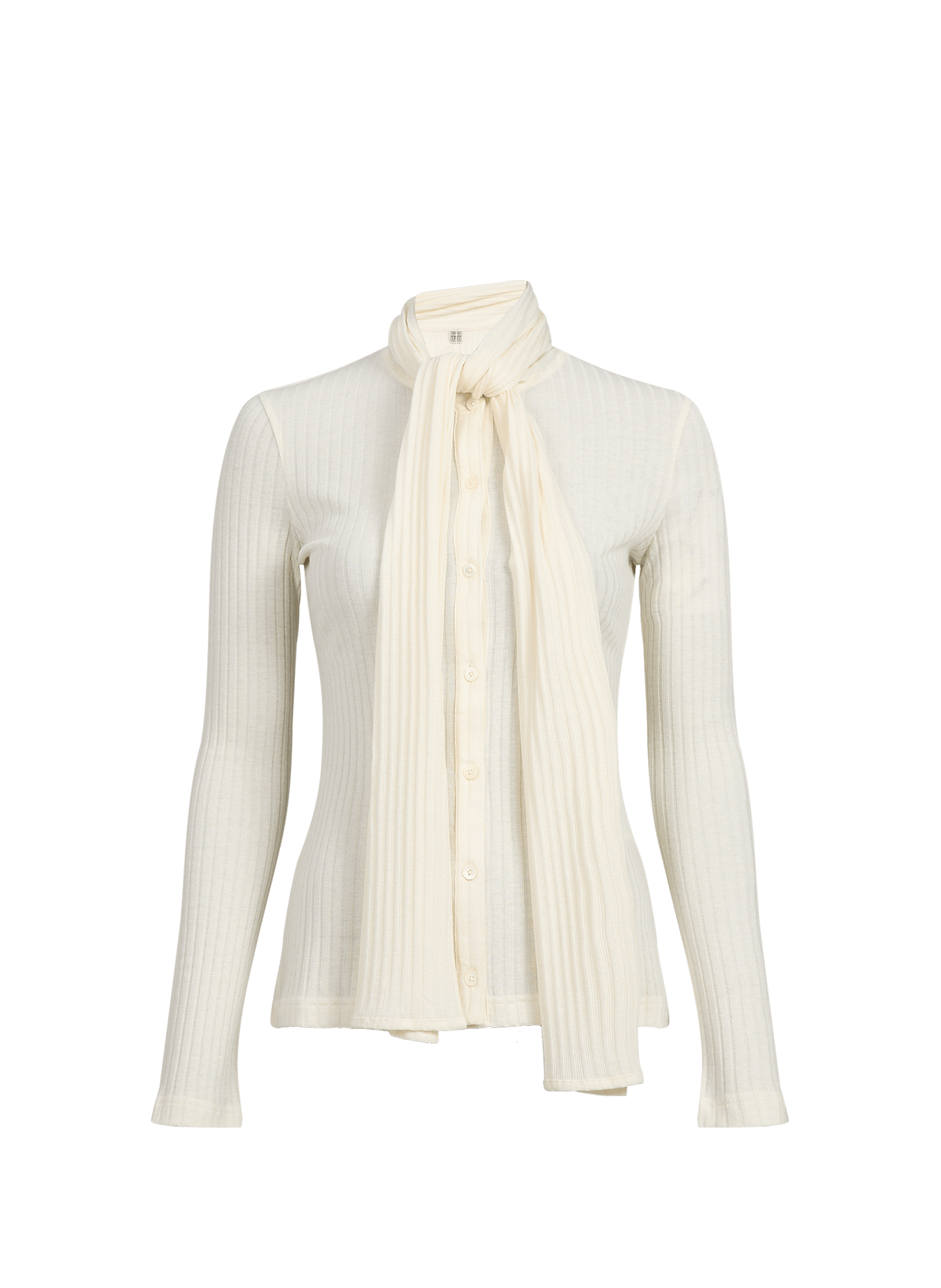 Fitted Waistcoat with Bow TOTEME Beige