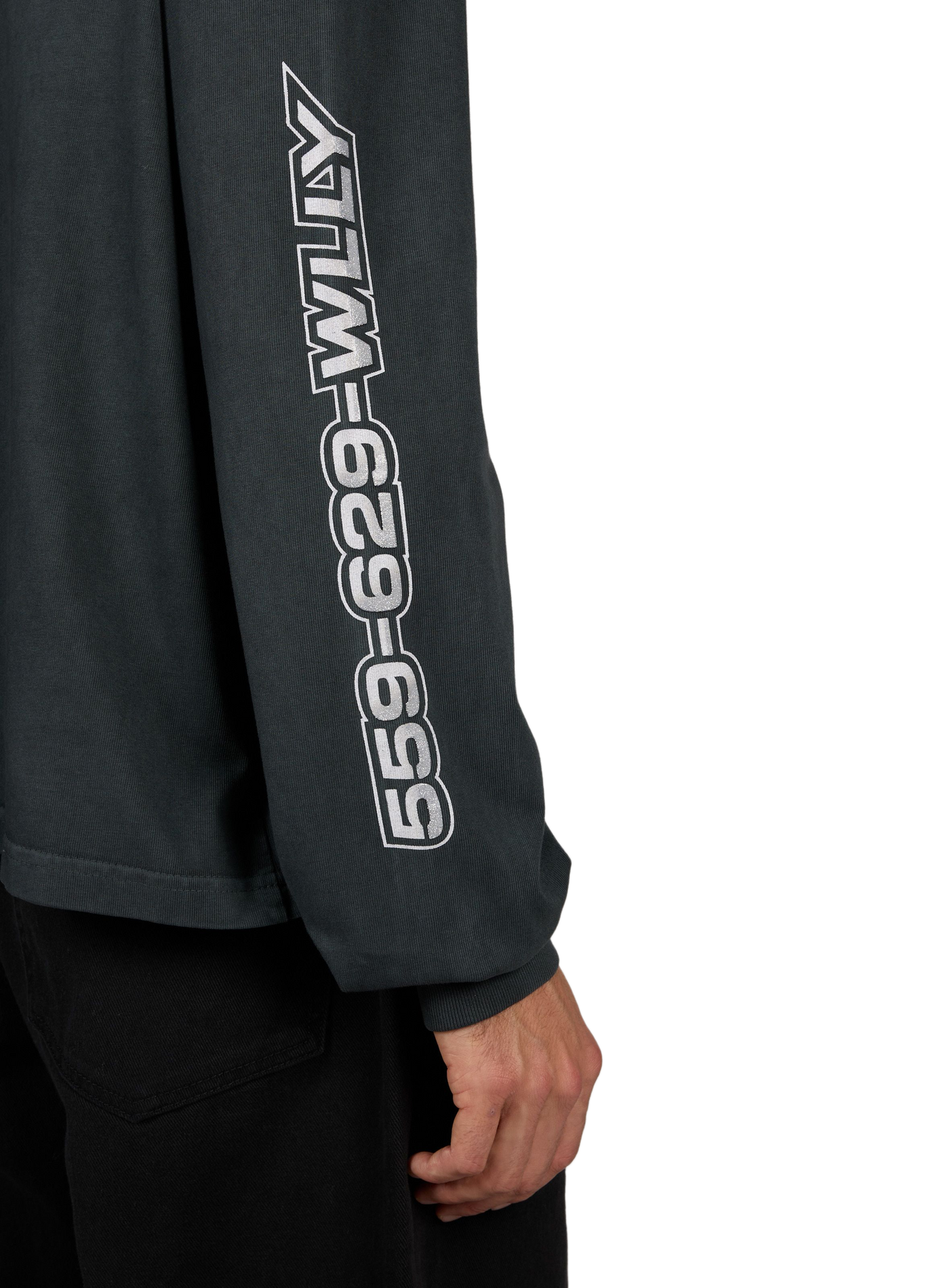 Loose-fit long-sleeved cotton T-shirt WILLY CHAVARRIA Grey