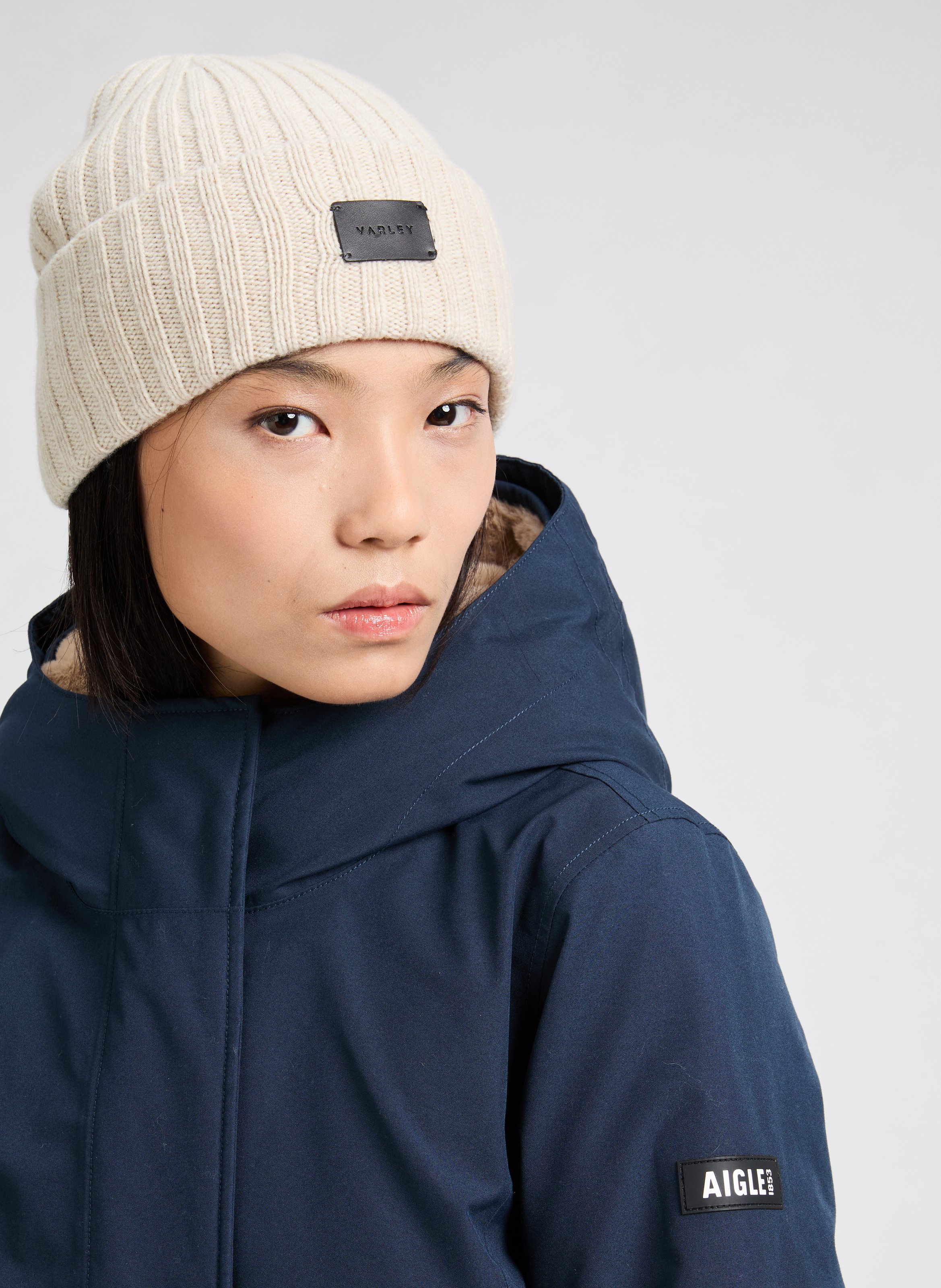 Logo beanie VARLEY Beige