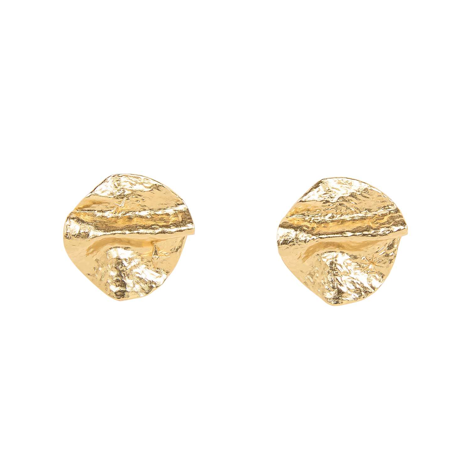 Boucles d'oreilles pastilles brittae SESSUN Doré