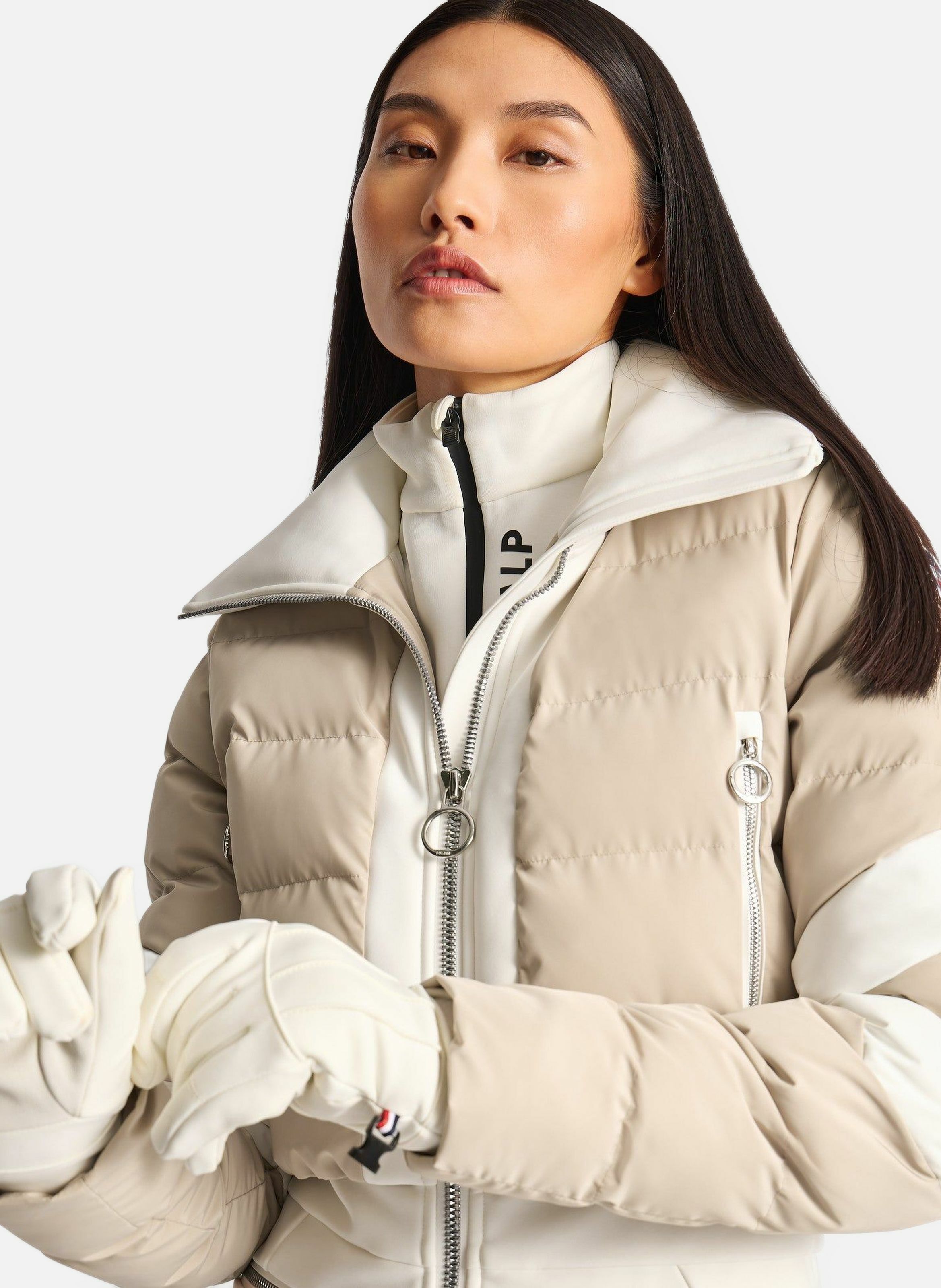 Combinaison de ski clarisse col montant coupe regular FUSALP Blanc