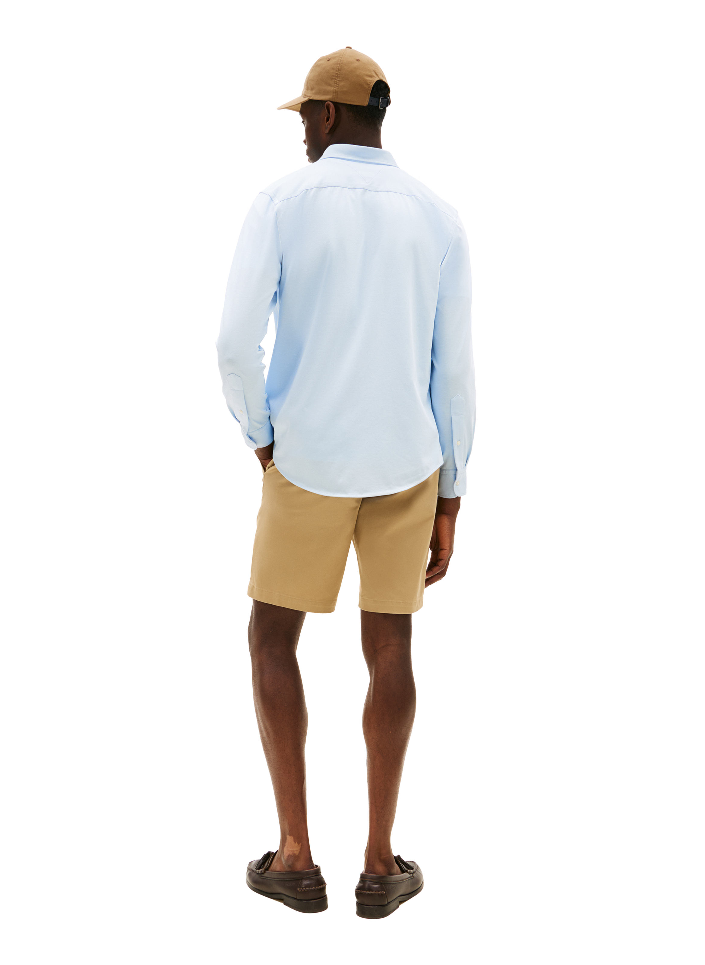 Straight cotton blend Shirt TOMMY HILFIGER Blue