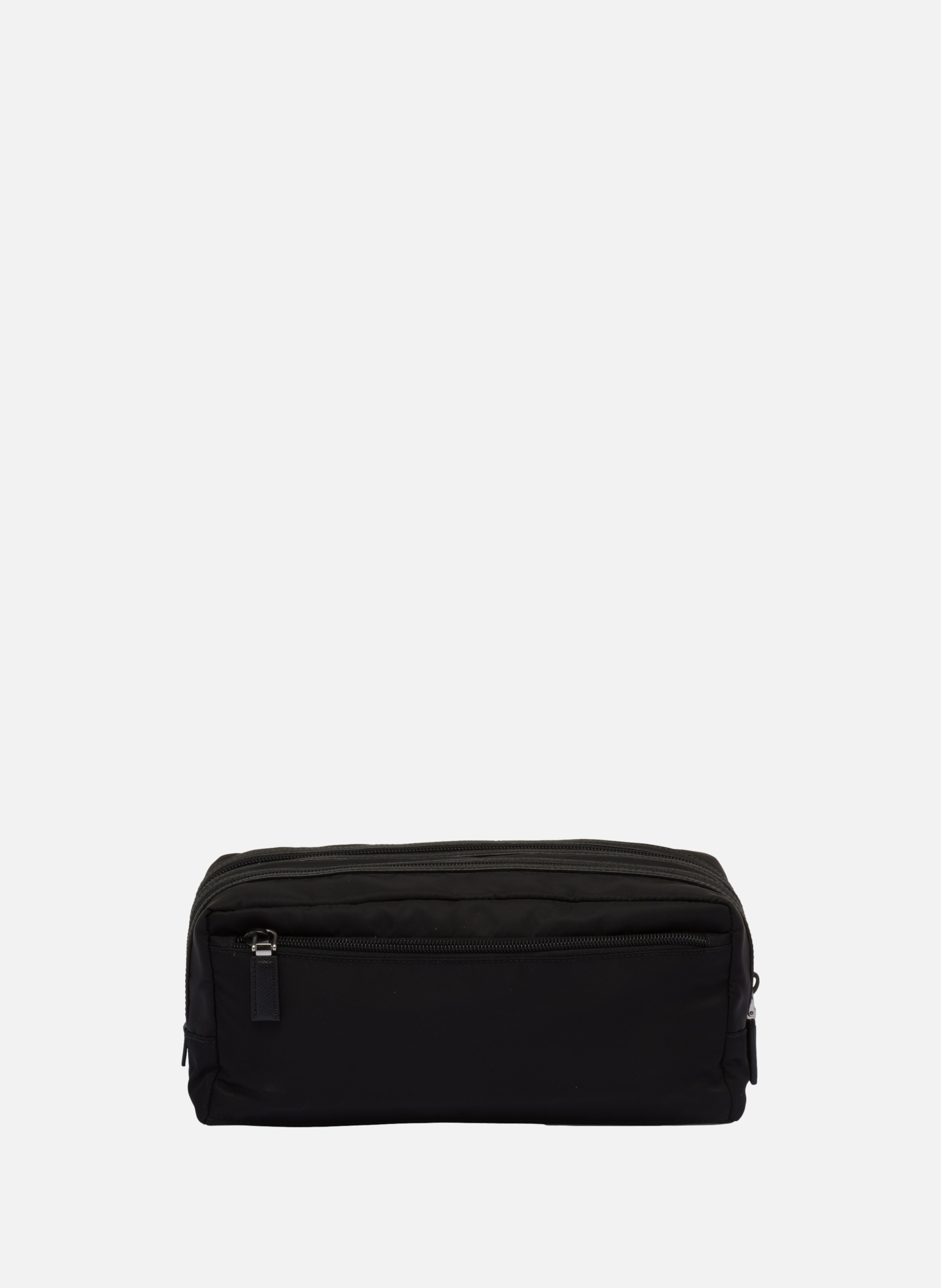 Pochette en re-nylon et cuir saffiano PRADA Noir