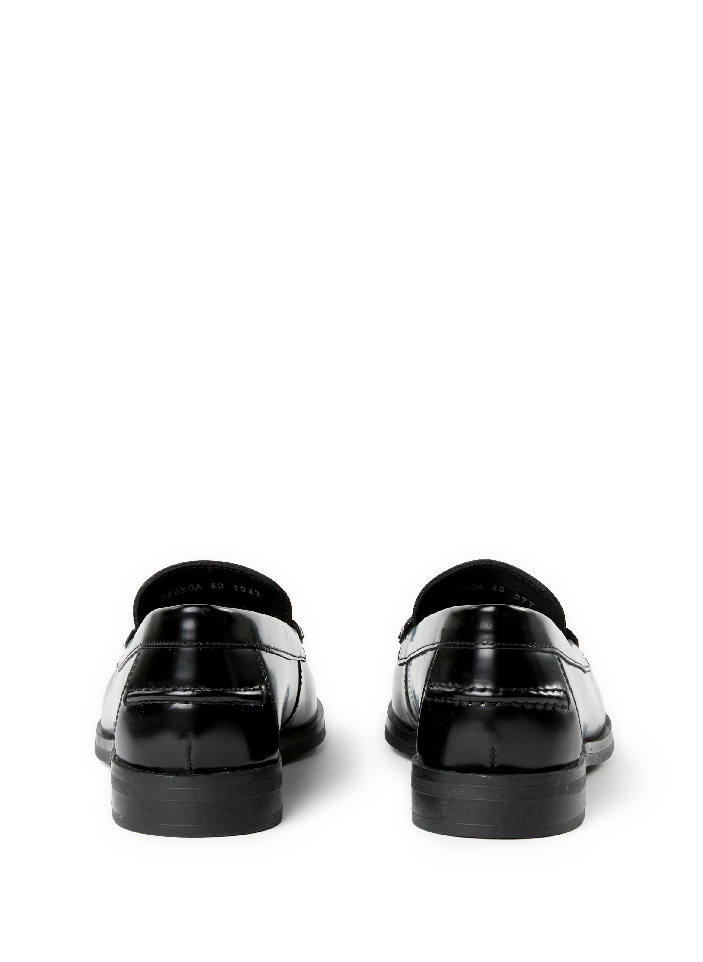 Calfskin leather loafers GEOX Black