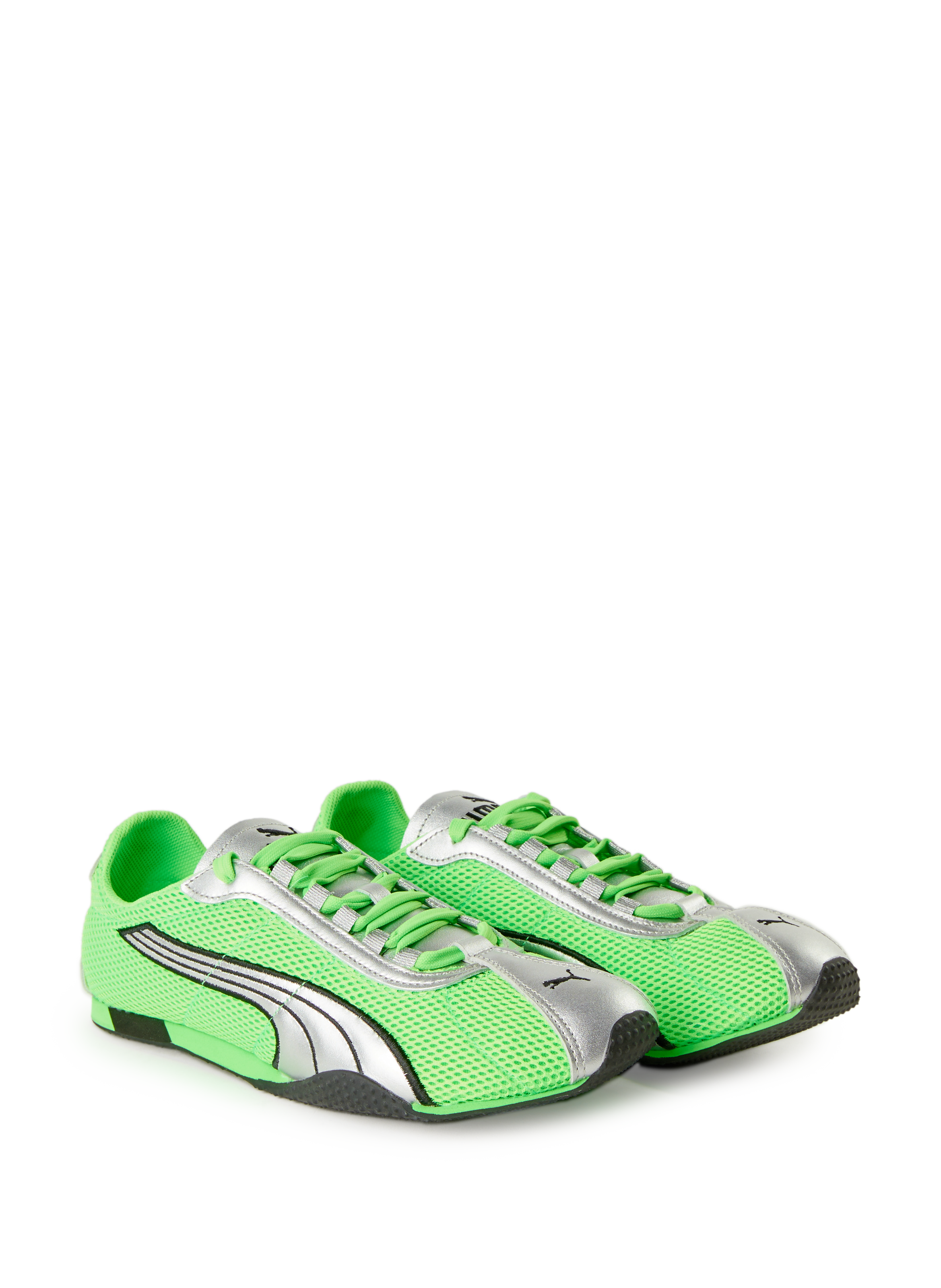 Bi-material sneakers PUMA Green