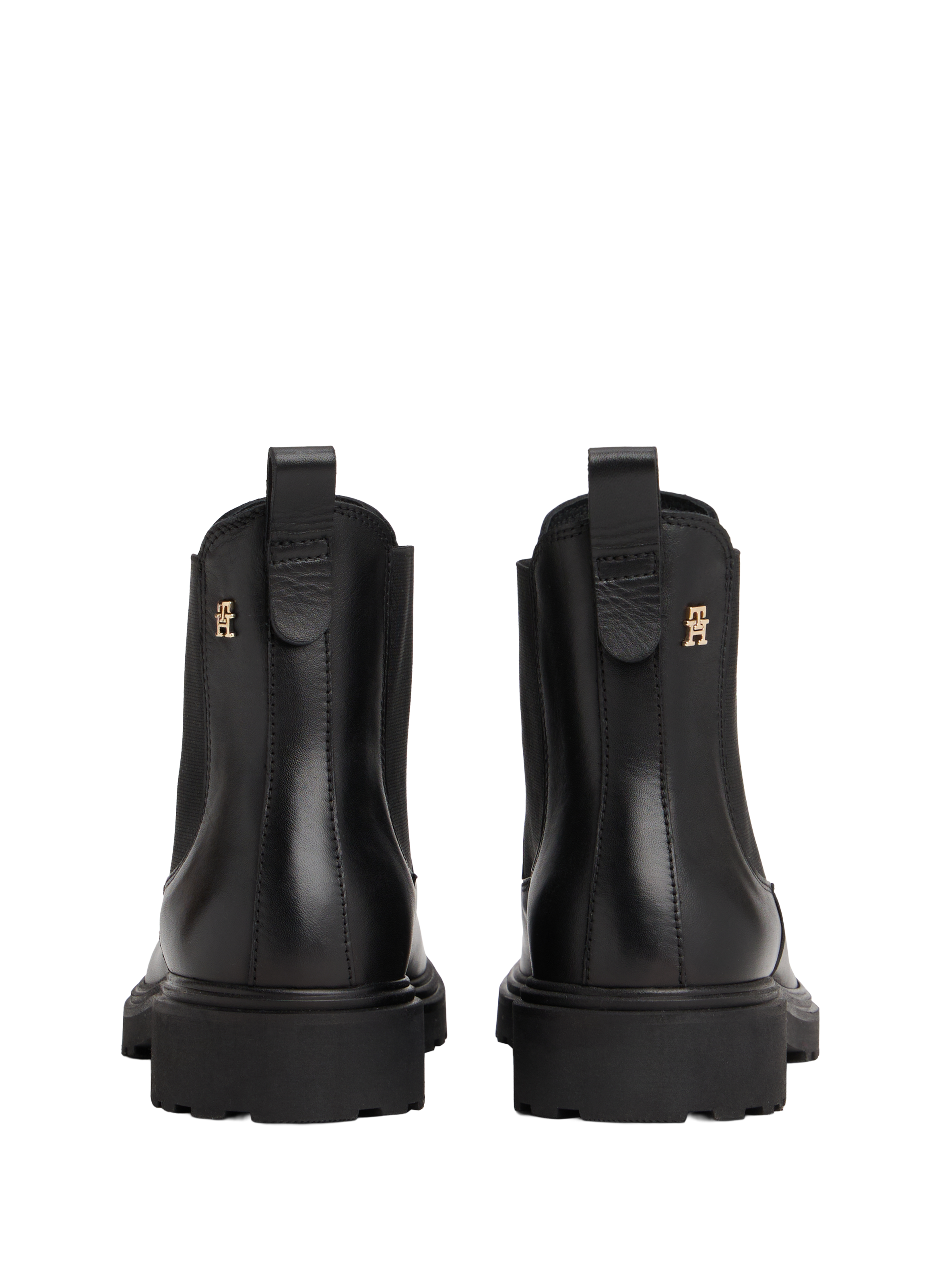 Bottines Chelsea en cuir TOMMY HILFIGER Noir