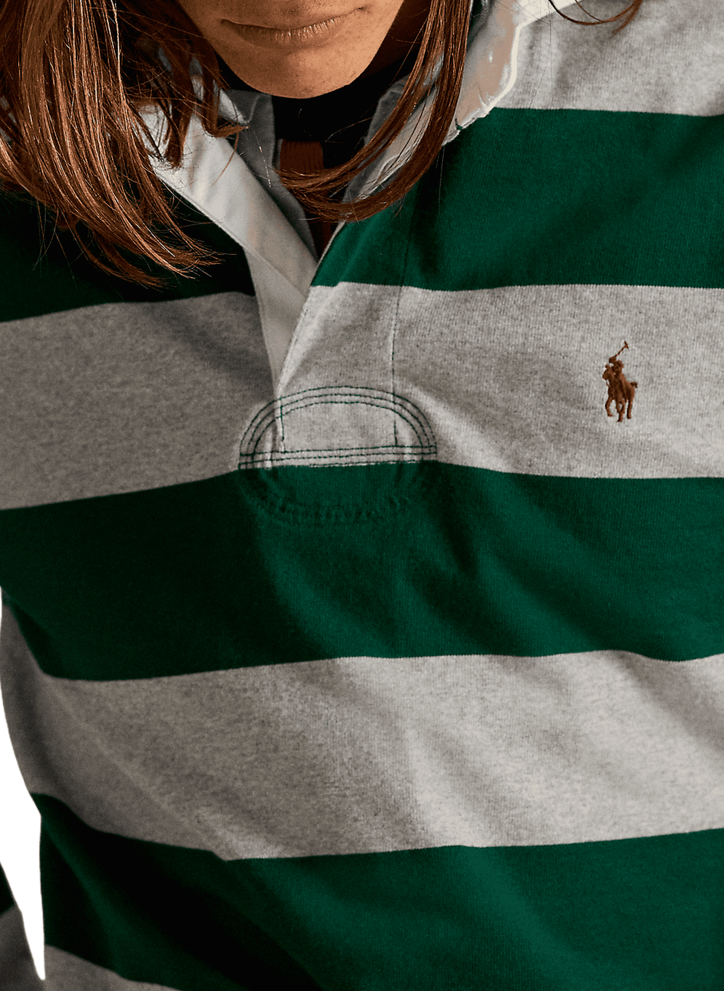 Long-sleeved striped cotton polo shirt POLO RALPH LAUREN Multicolour