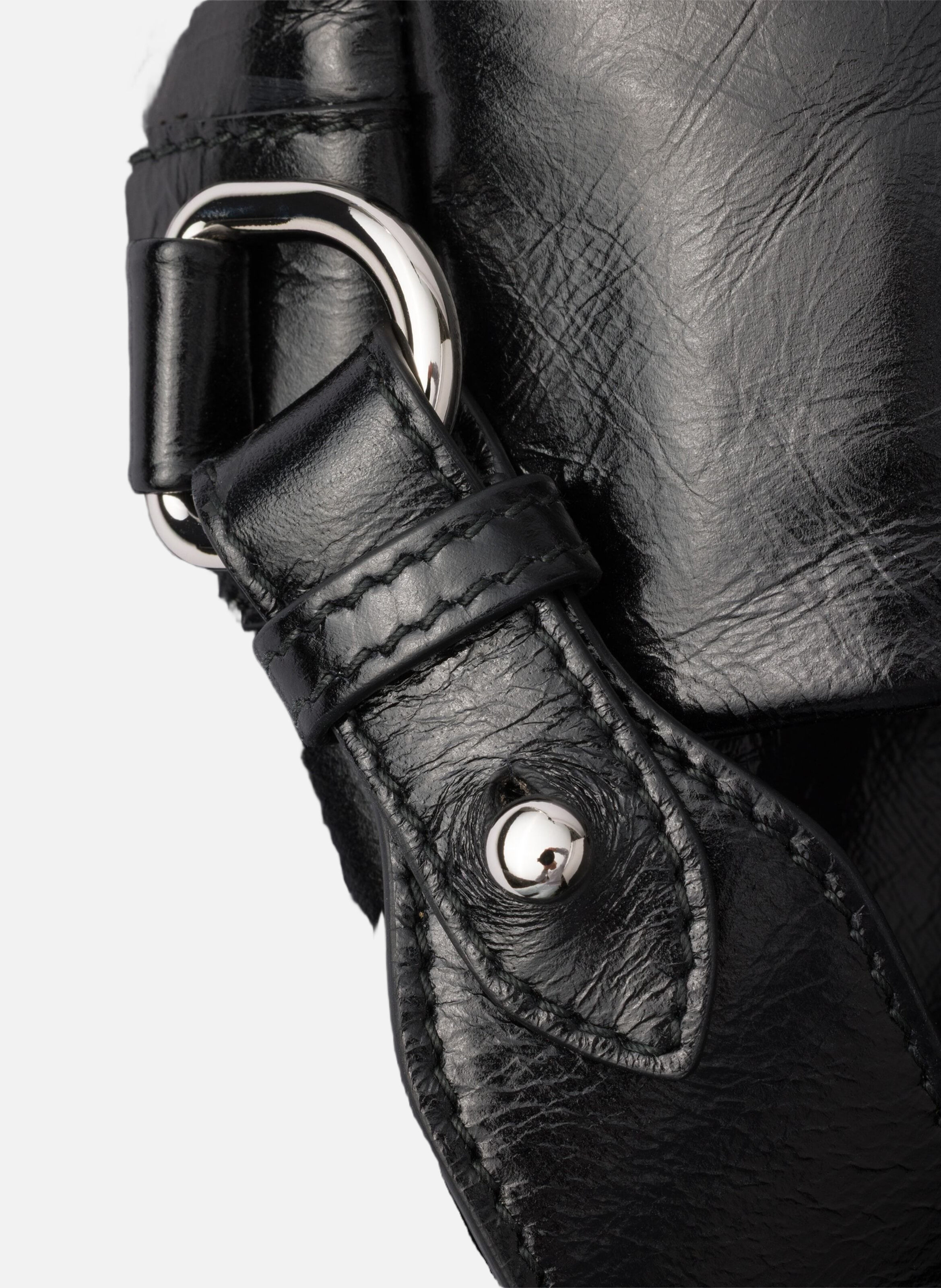 Sac à bandoulière en cuir Noir