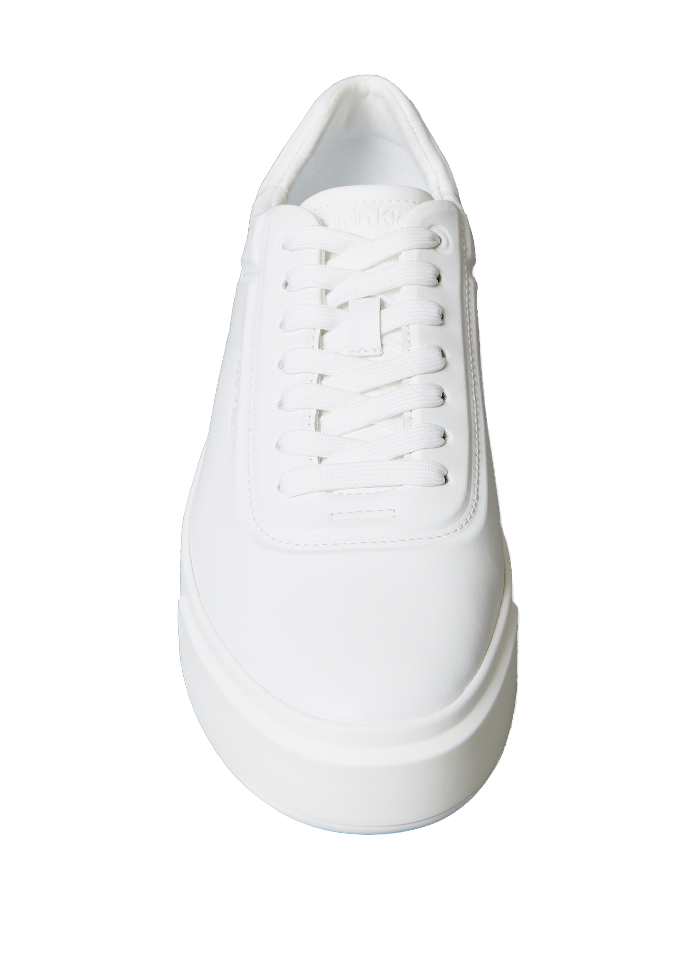 Baskets basses en cuir CALVIN KLEIN Blanc