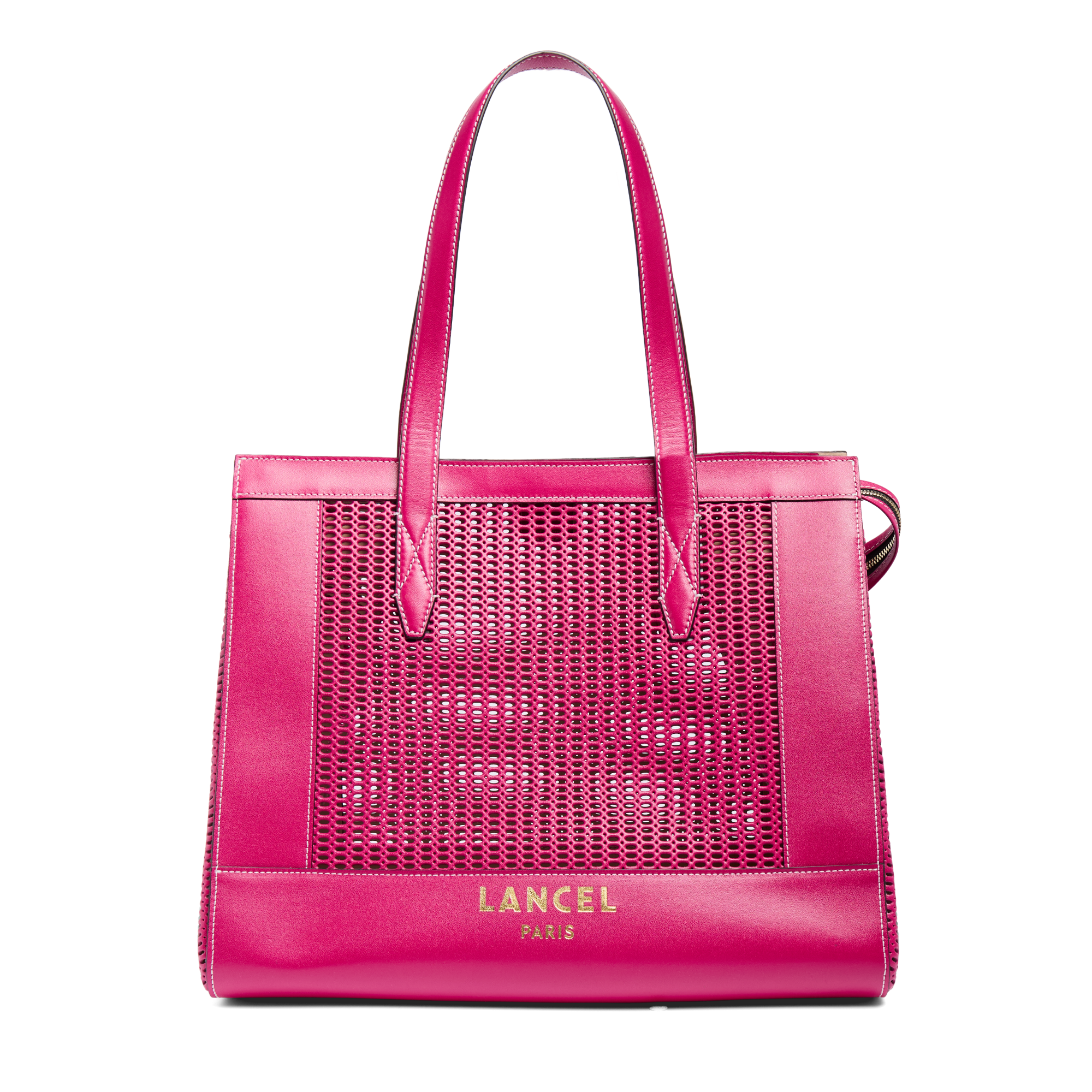 Sac cabas zippé l jour de lancel en cuir LANCEL Rose