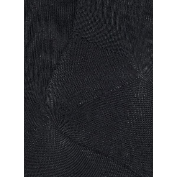 Dore Dore Chaussettes Jambe Sensible Sans Bord Élastique En Coton Mélangé In Black