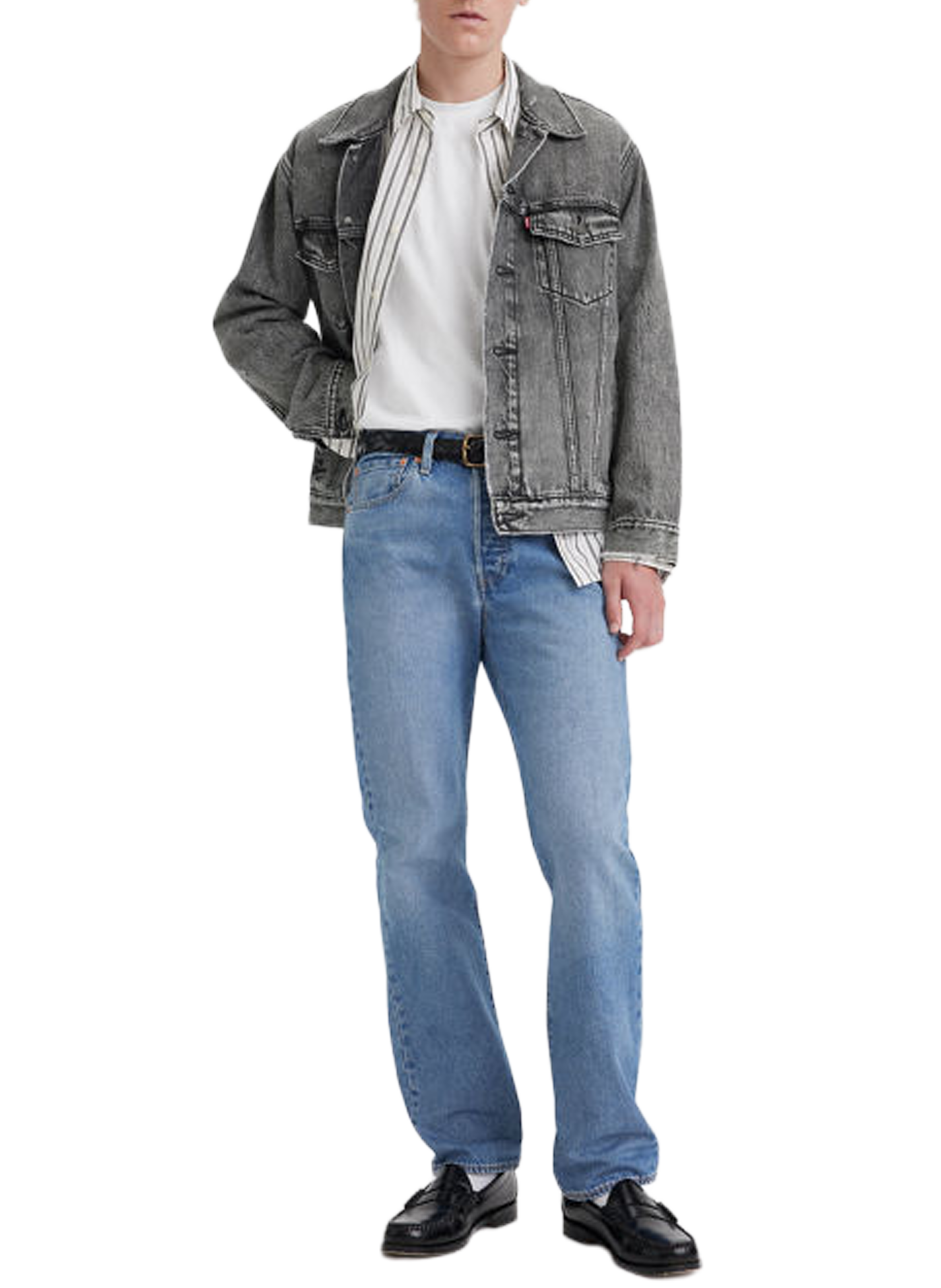 501 straight leg jeans in cotton LEVI'S Blue