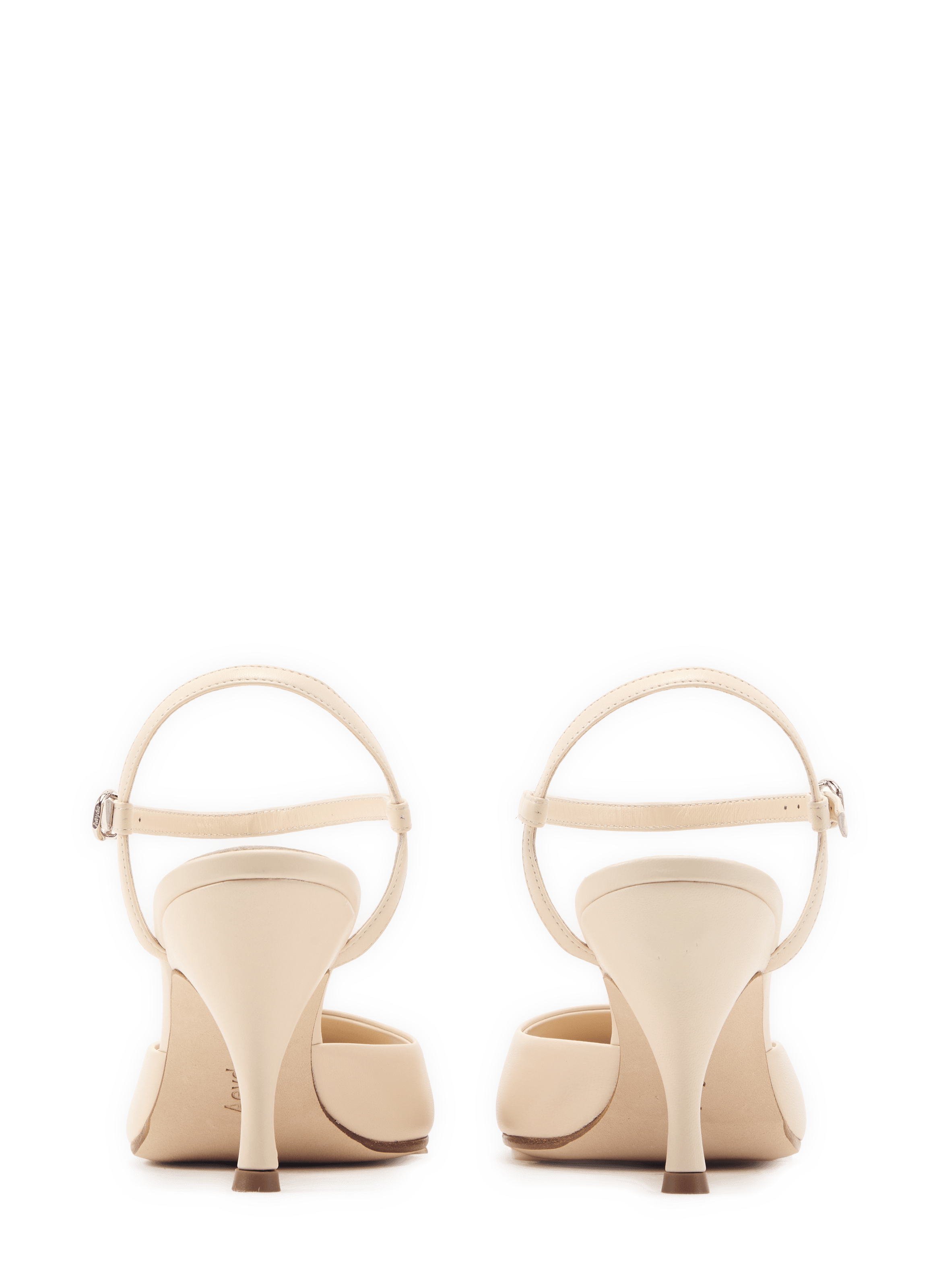 Décolleté con tacco in pelle di agnello AEYDE Beige