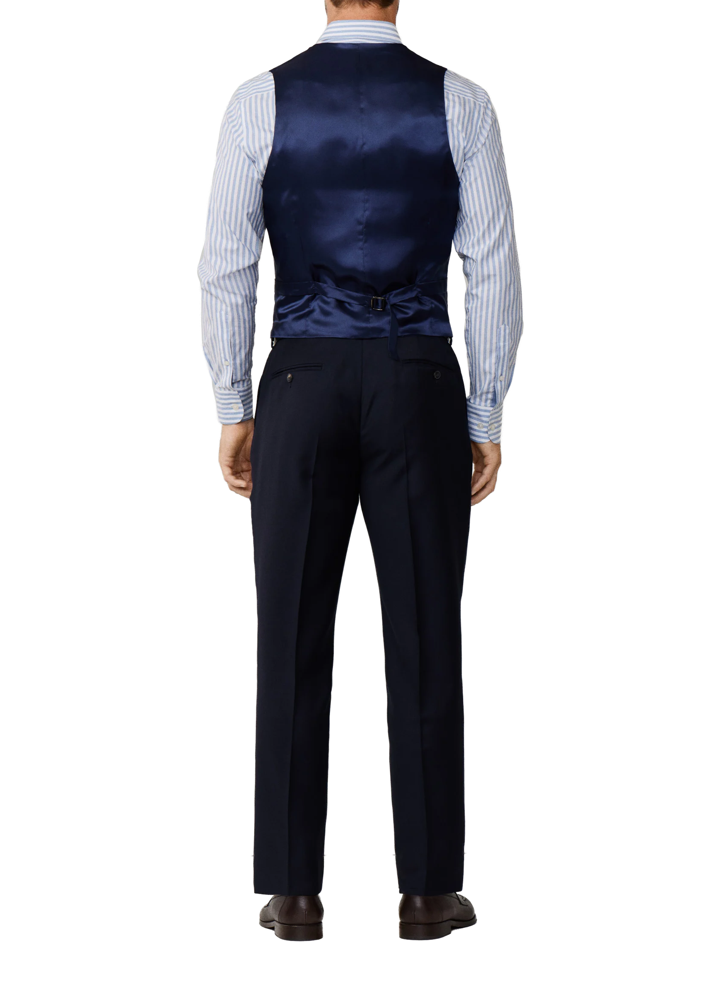 Straight wool vest HACKETT Blue