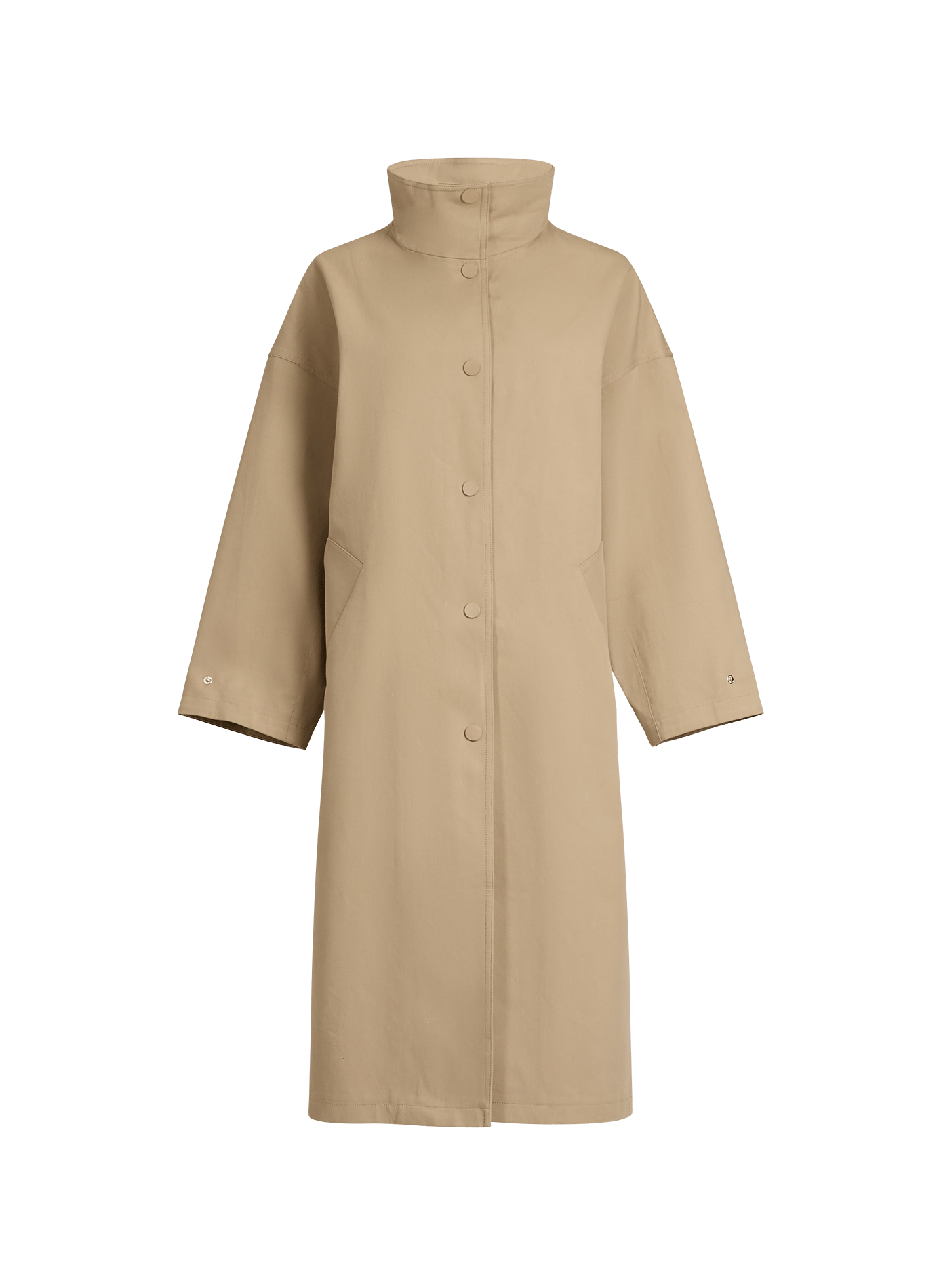 Gabardina oversize de algodón TOPSHOP Beige