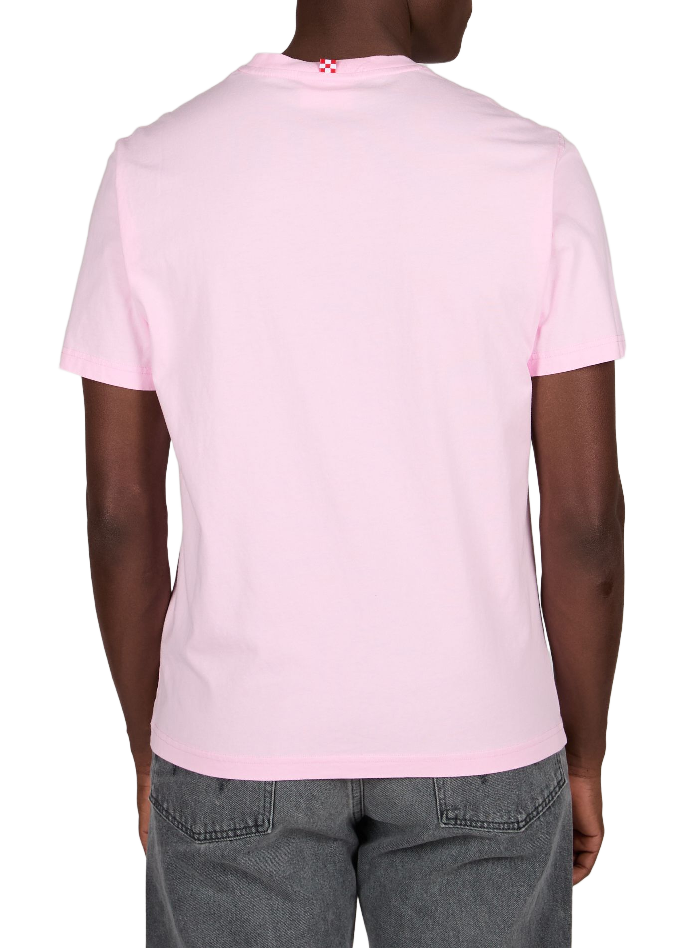 Straight cotton t-shirt MC2 SAINT BARTH Pink