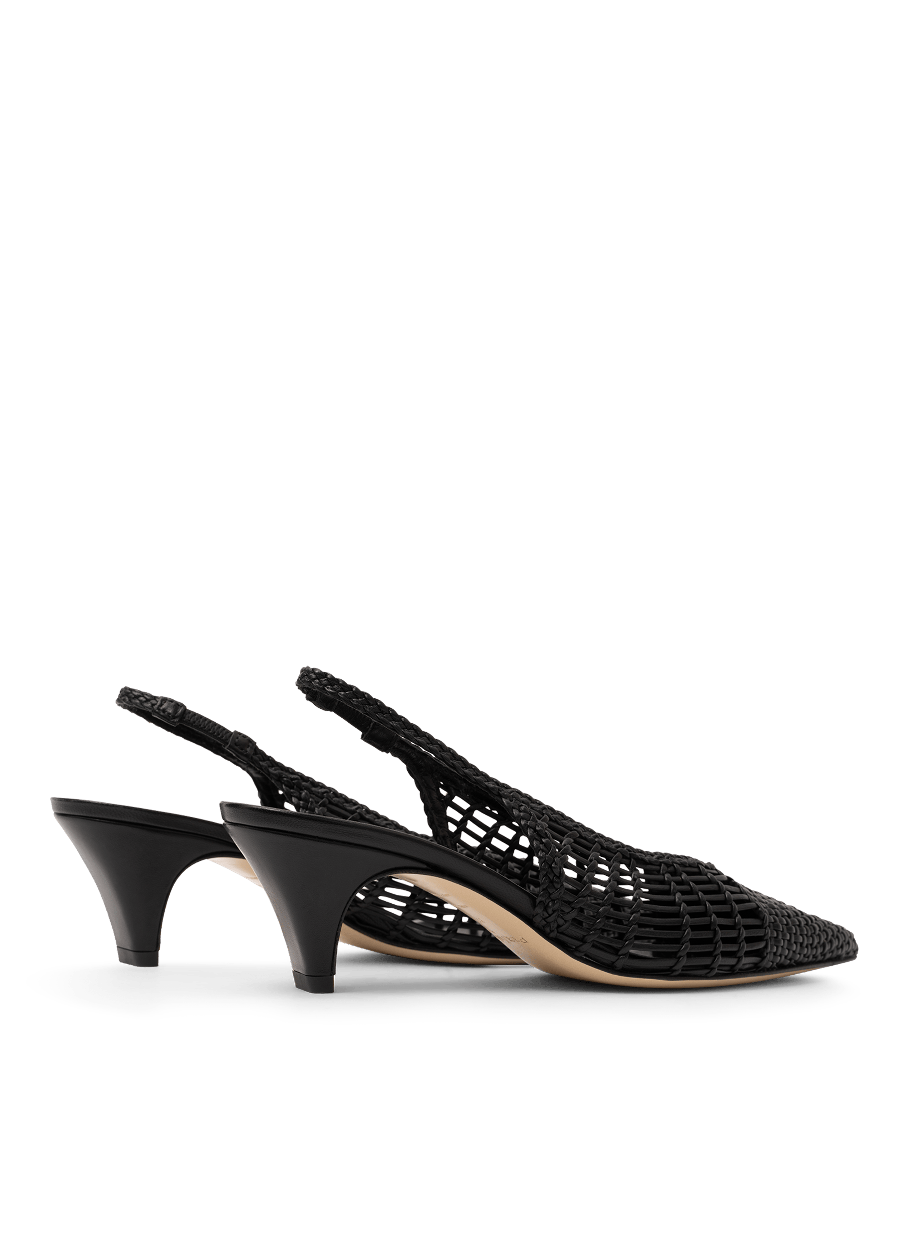 Sling back mella en nappa PARALLELE Noir