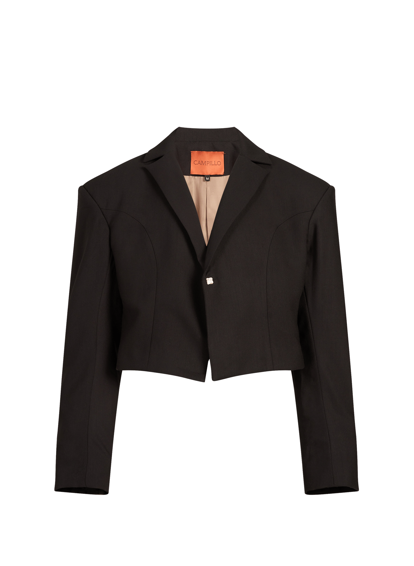 Blazer Acinturada en laine CAMPILLO Noir