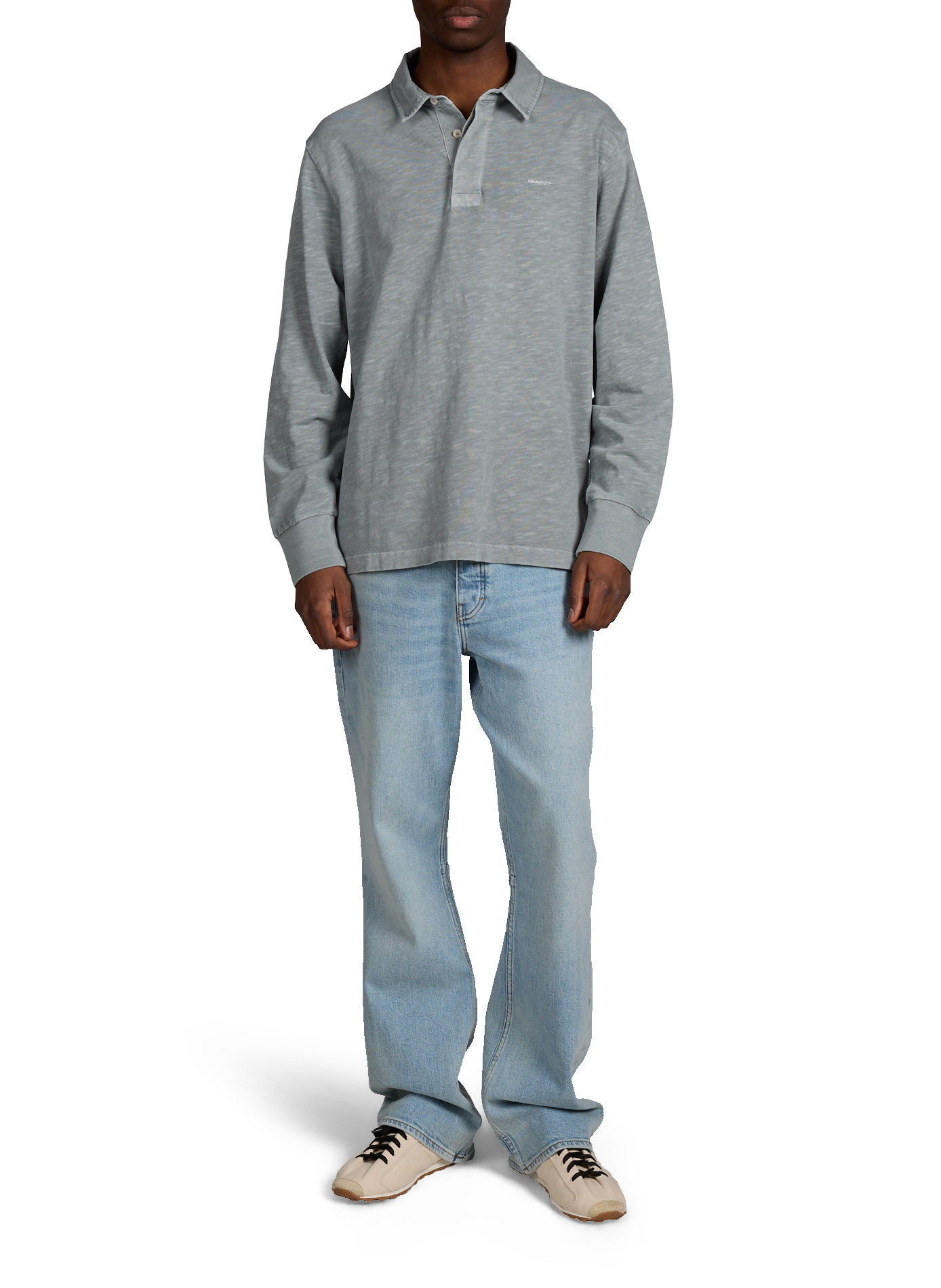 Poloo Heavy Rugger en coton délavé GANT Vert