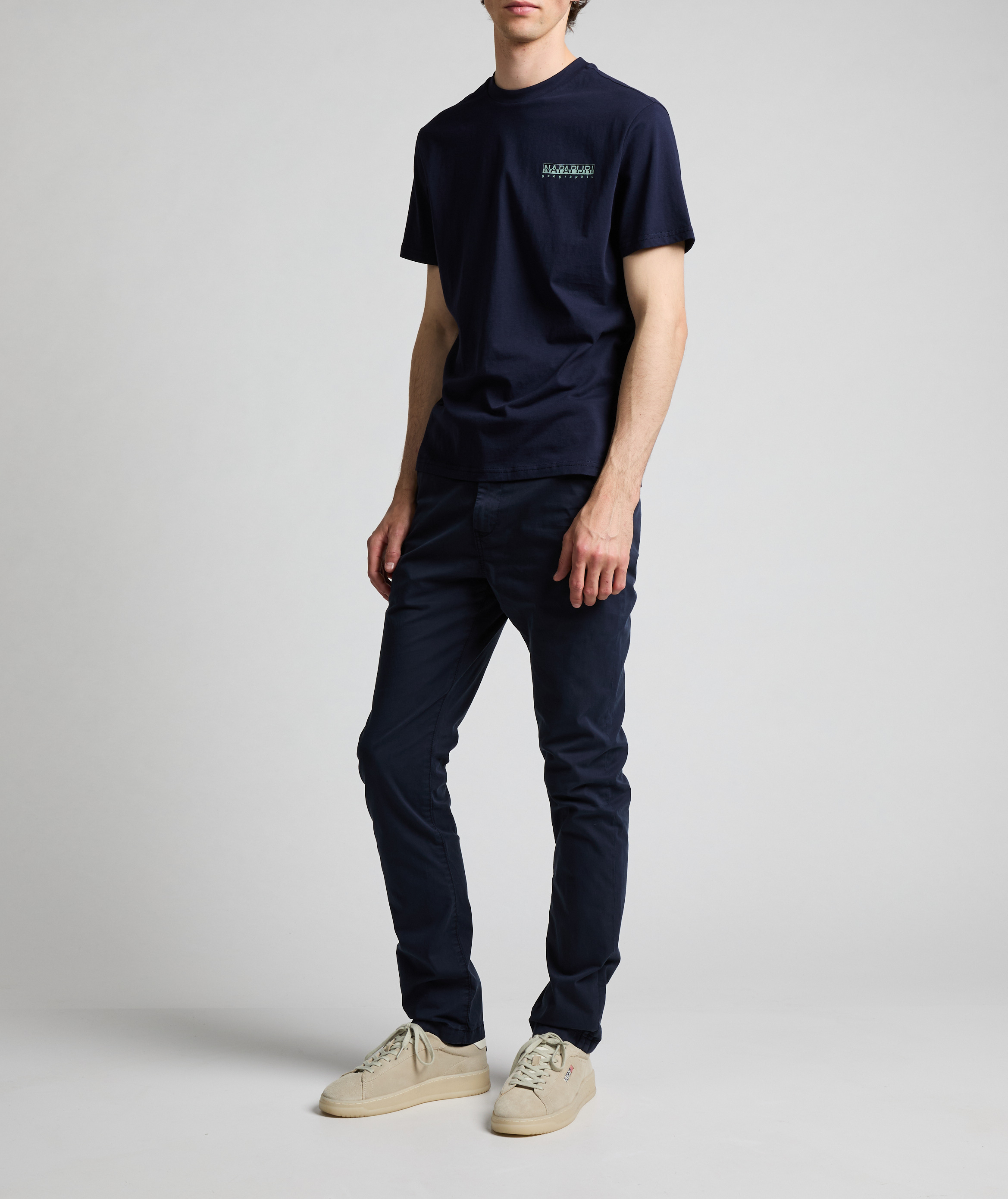 Straight-leg cotton trousers NAPAPIJRI Blue